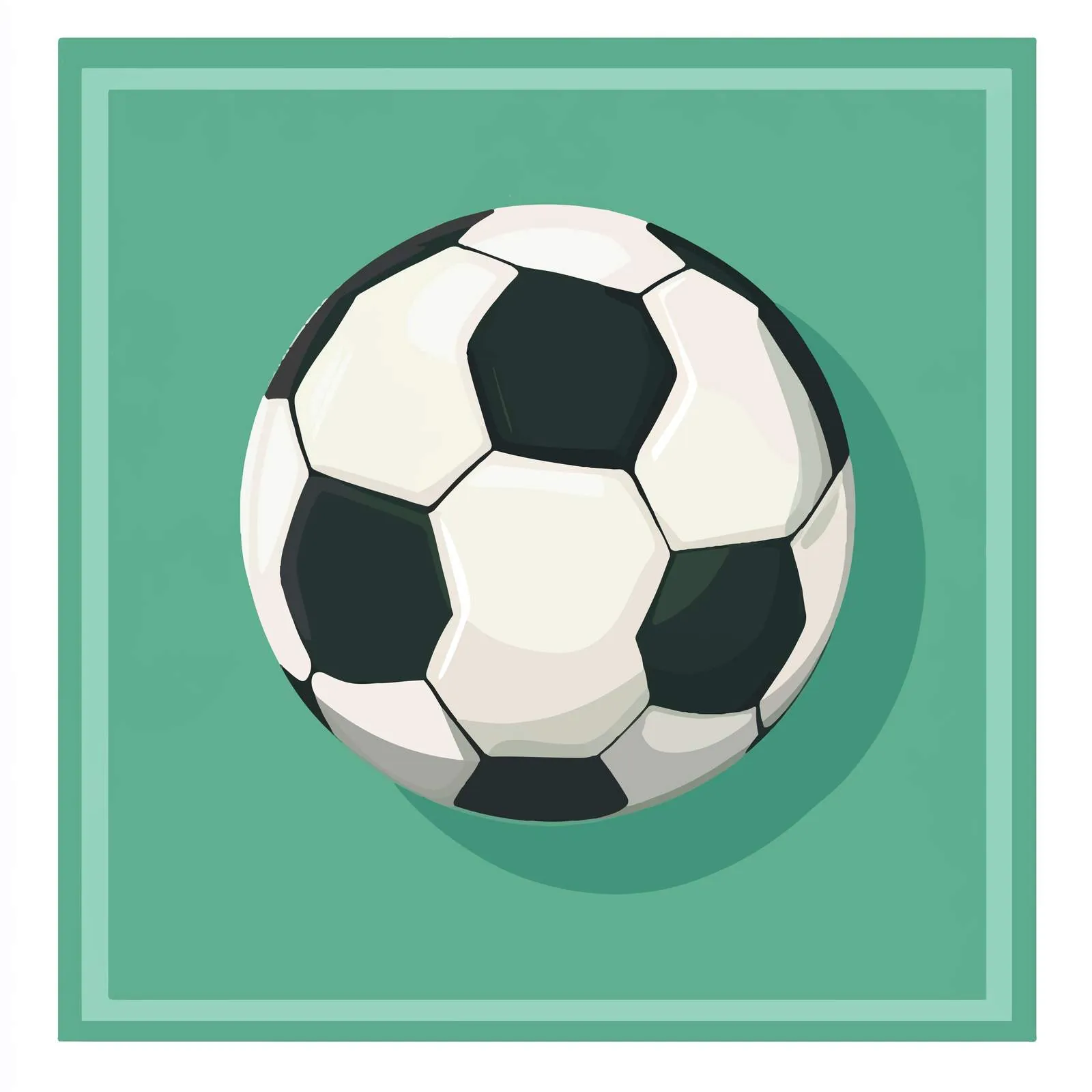 Flat Vector Soccer Ball Sports Equipment Illustration — free download from Dotvec