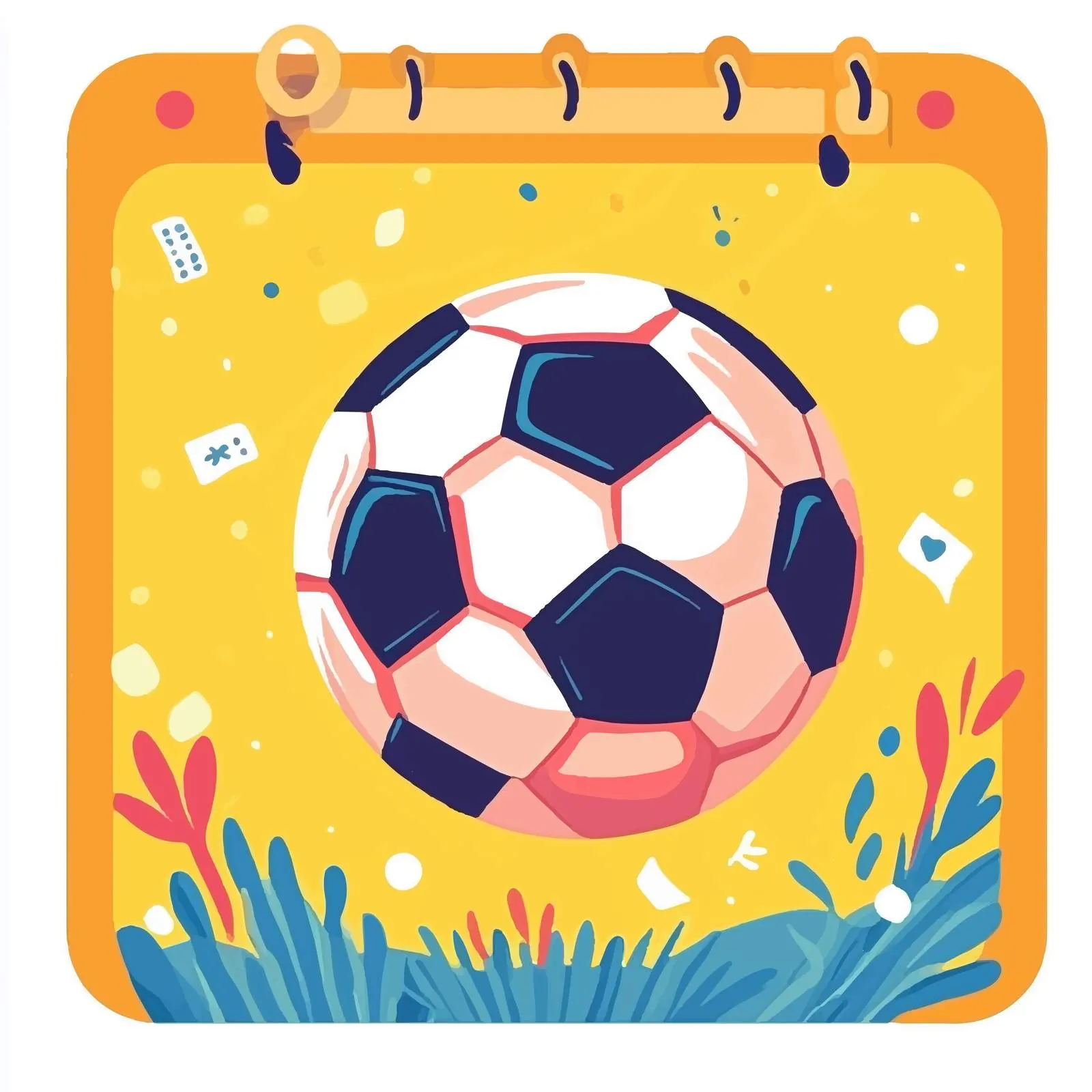 Soccer Calendar Reminder Vector Illustration — free download from Dotvec