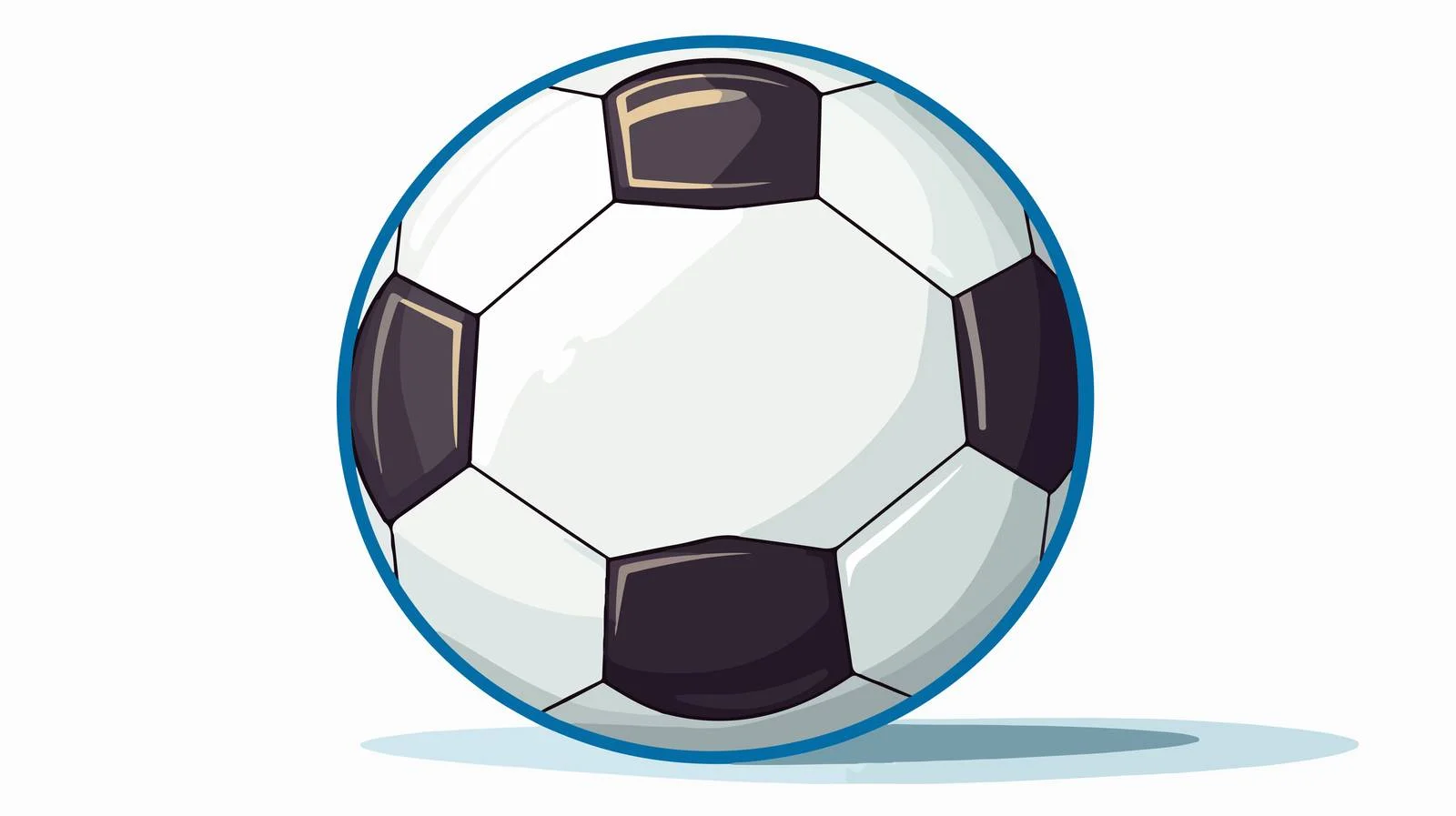 Soccer Ball Flat Design — free download from Dotvec