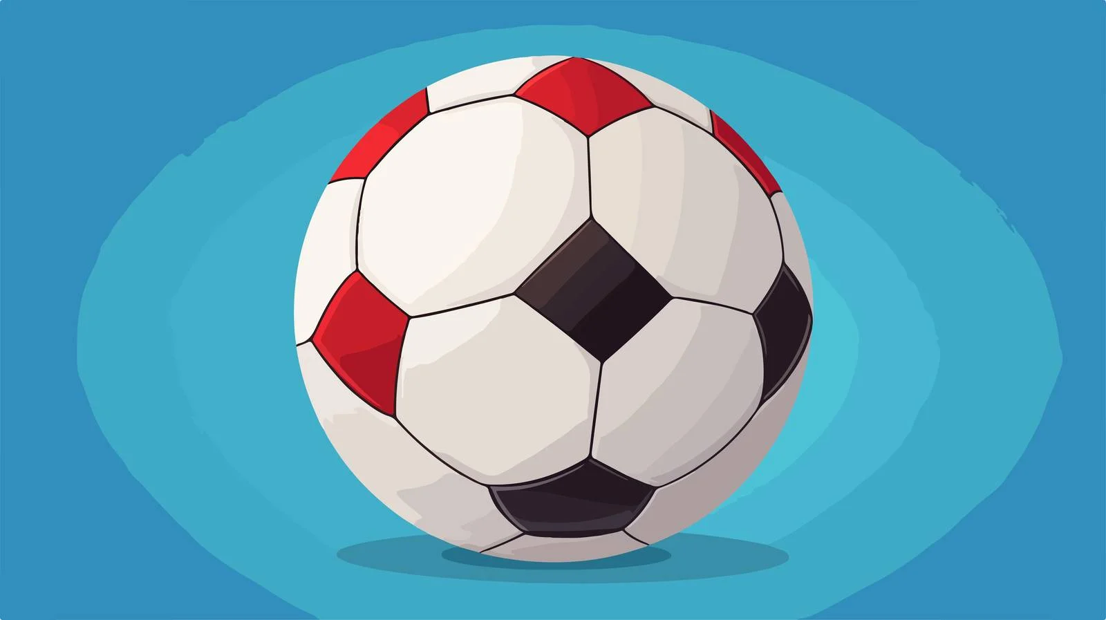 Soccer Ball Flat Design — free download from Dotvec