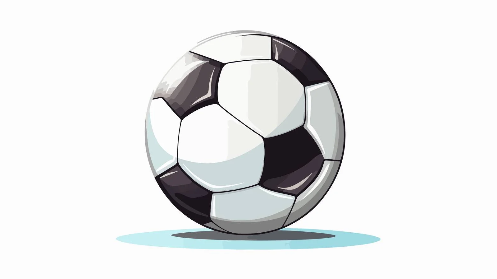 Soccer Ball Flat Design Quality Image — free download from Dotvec