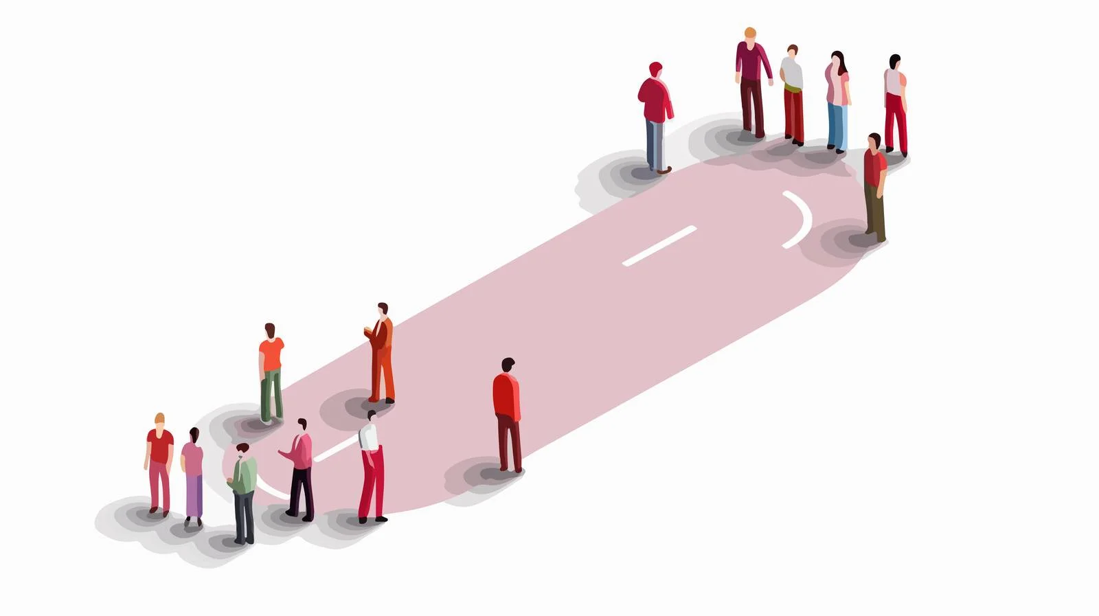 Social Distancing Ground Symbol — free download from Dotvec