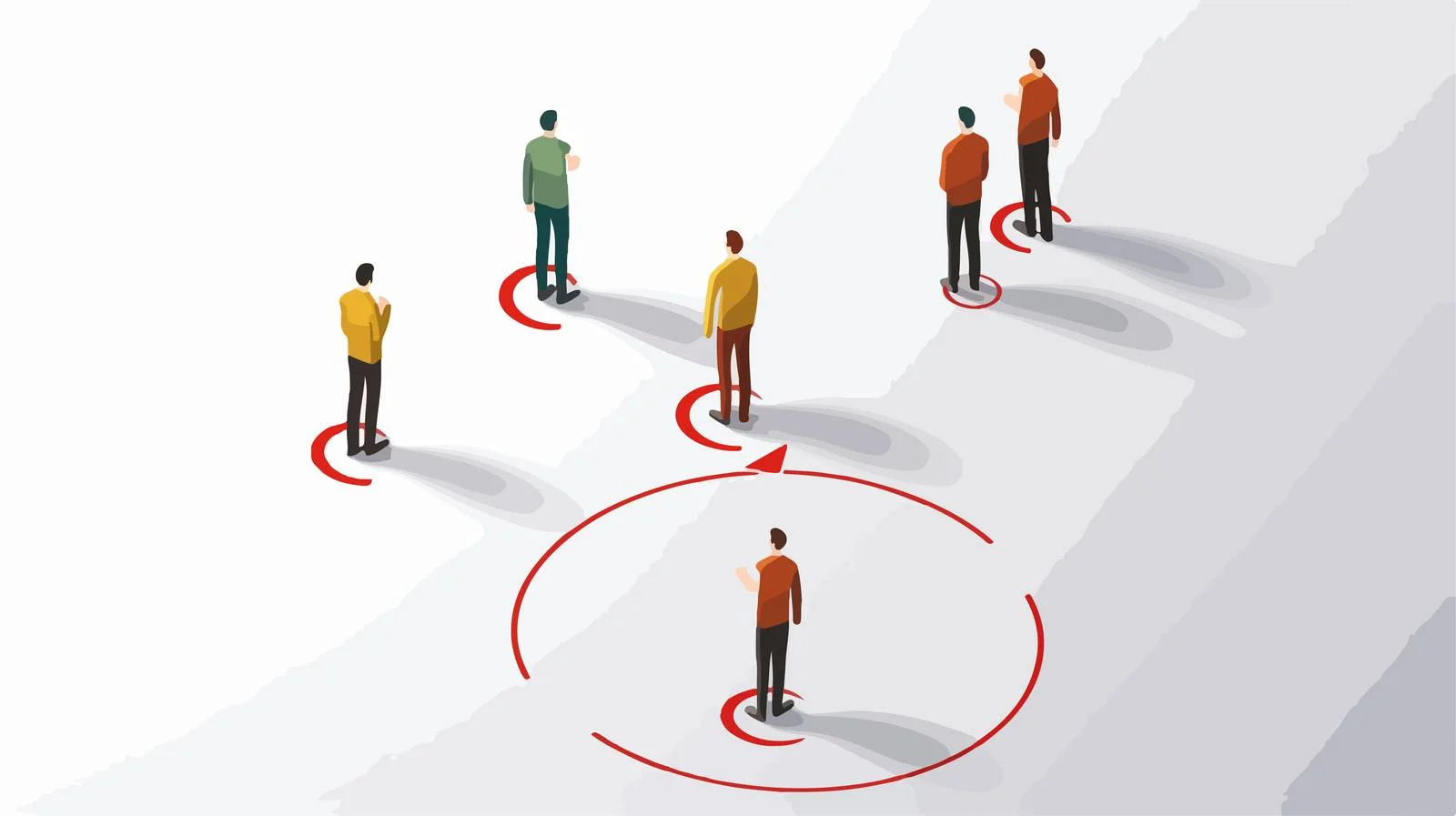 Social Distancing Ground Symbol — free download from Dotvec