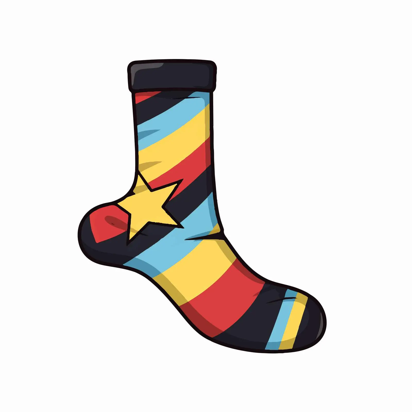 Sock Symbolizing Freedom from Slavery – free equality image from Dotvec