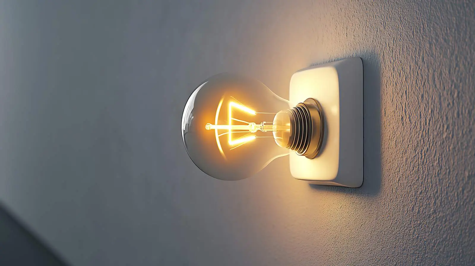 Socket with Incandescent Lamp Plugged In – free illumination image from Dotvec