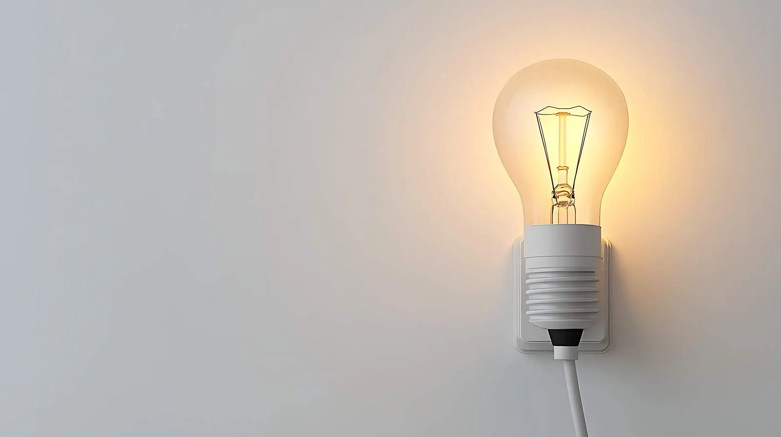 Socket with Incandescent Lamp Plugged In — free download from Dotvec