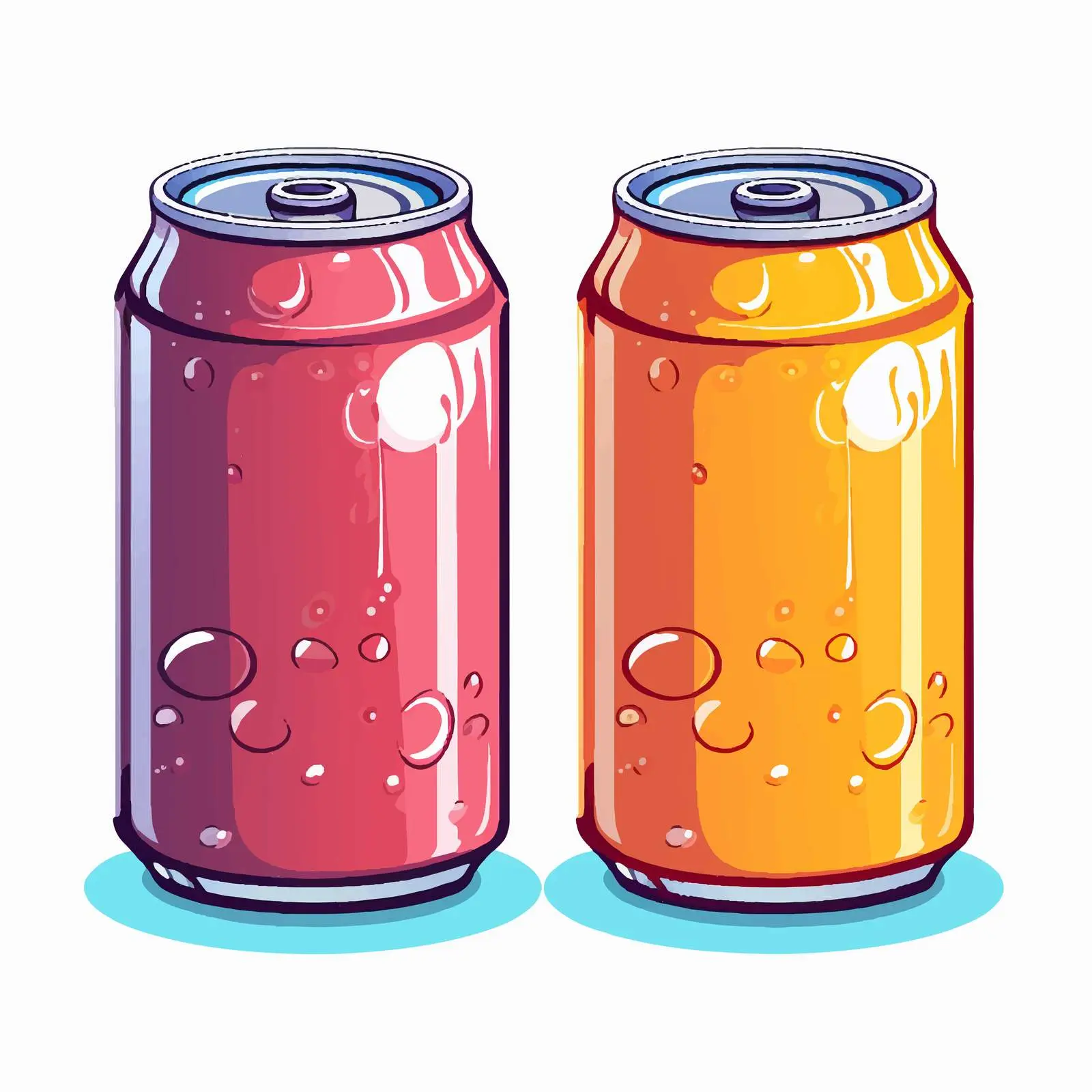Soda Can Vector Illustration on White Background — free download from Dotvec