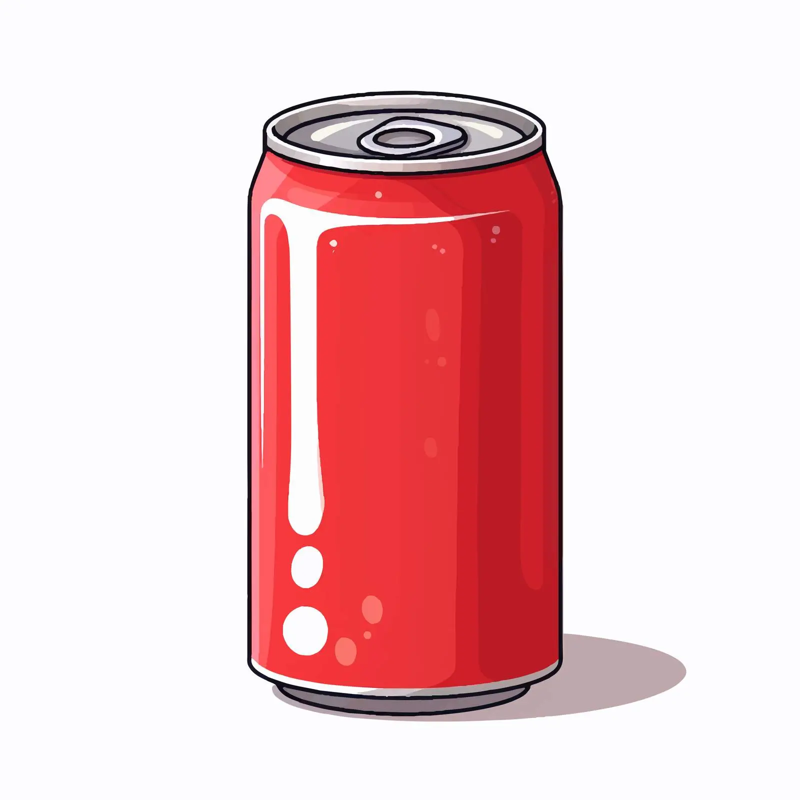 Soda Can Vector Illustration on White Background — free download from Dotvec