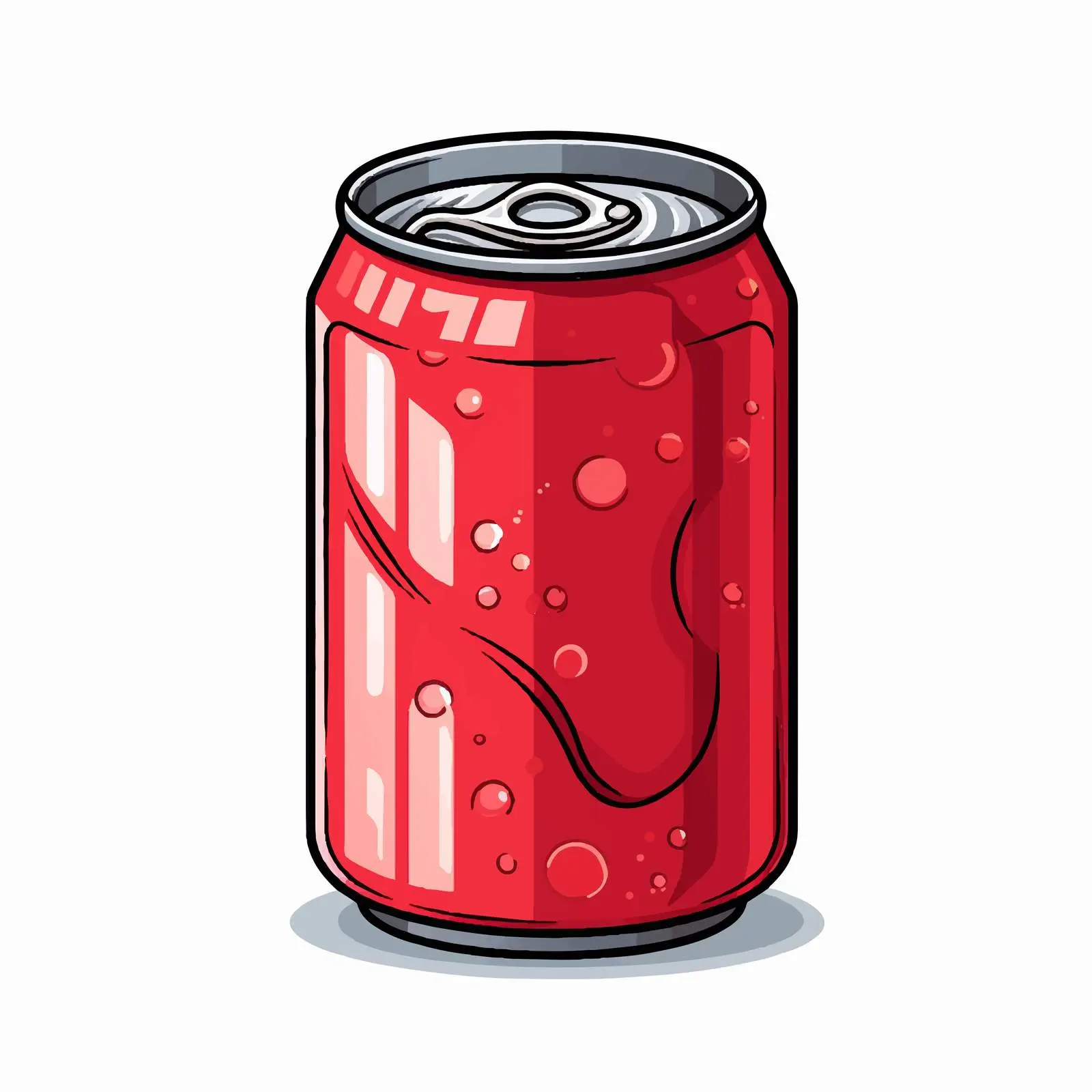 Soda Can Vector Illustration on White Background — free download from Dotvec