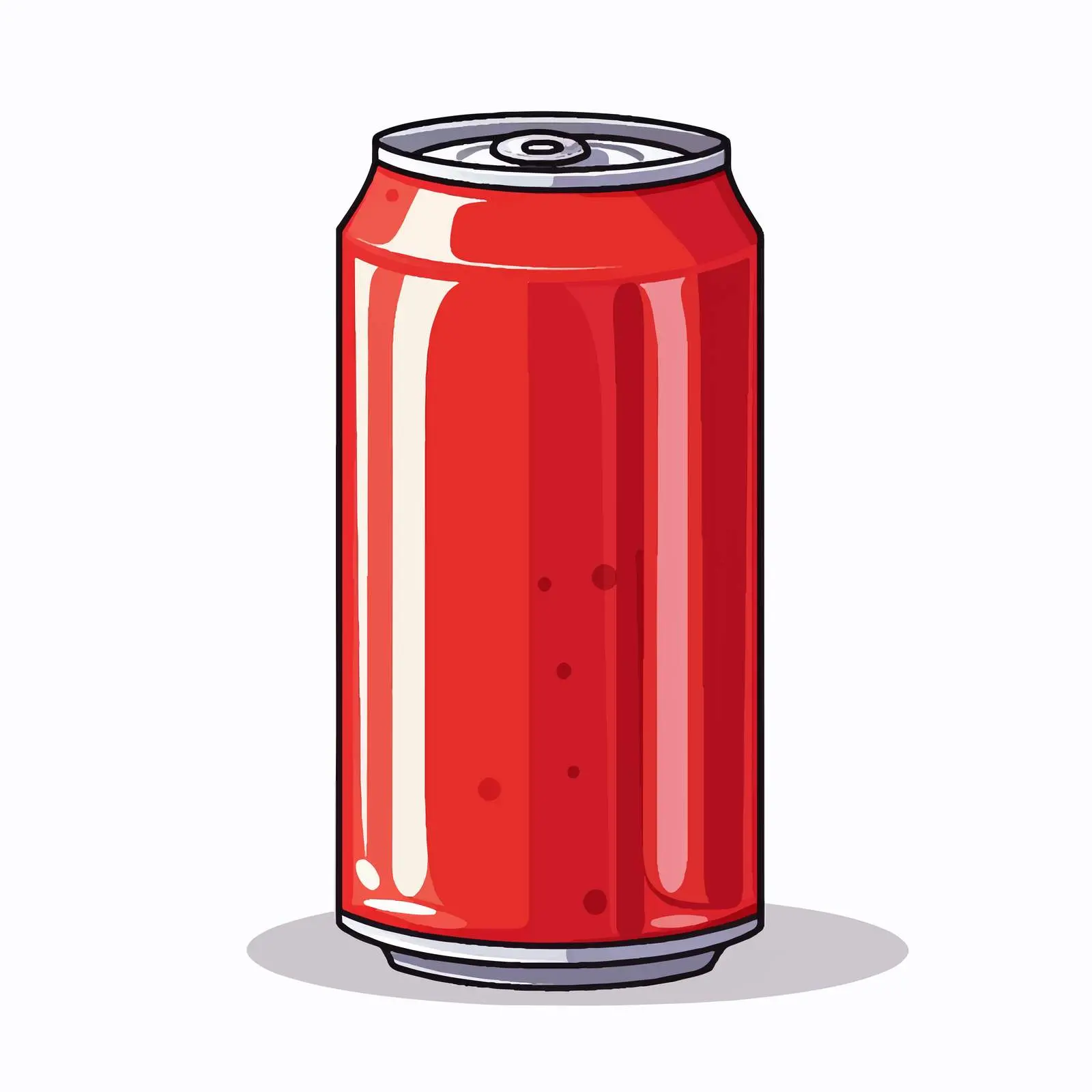 Soda Can Vector Illustration on White Background — free download from Dotvec