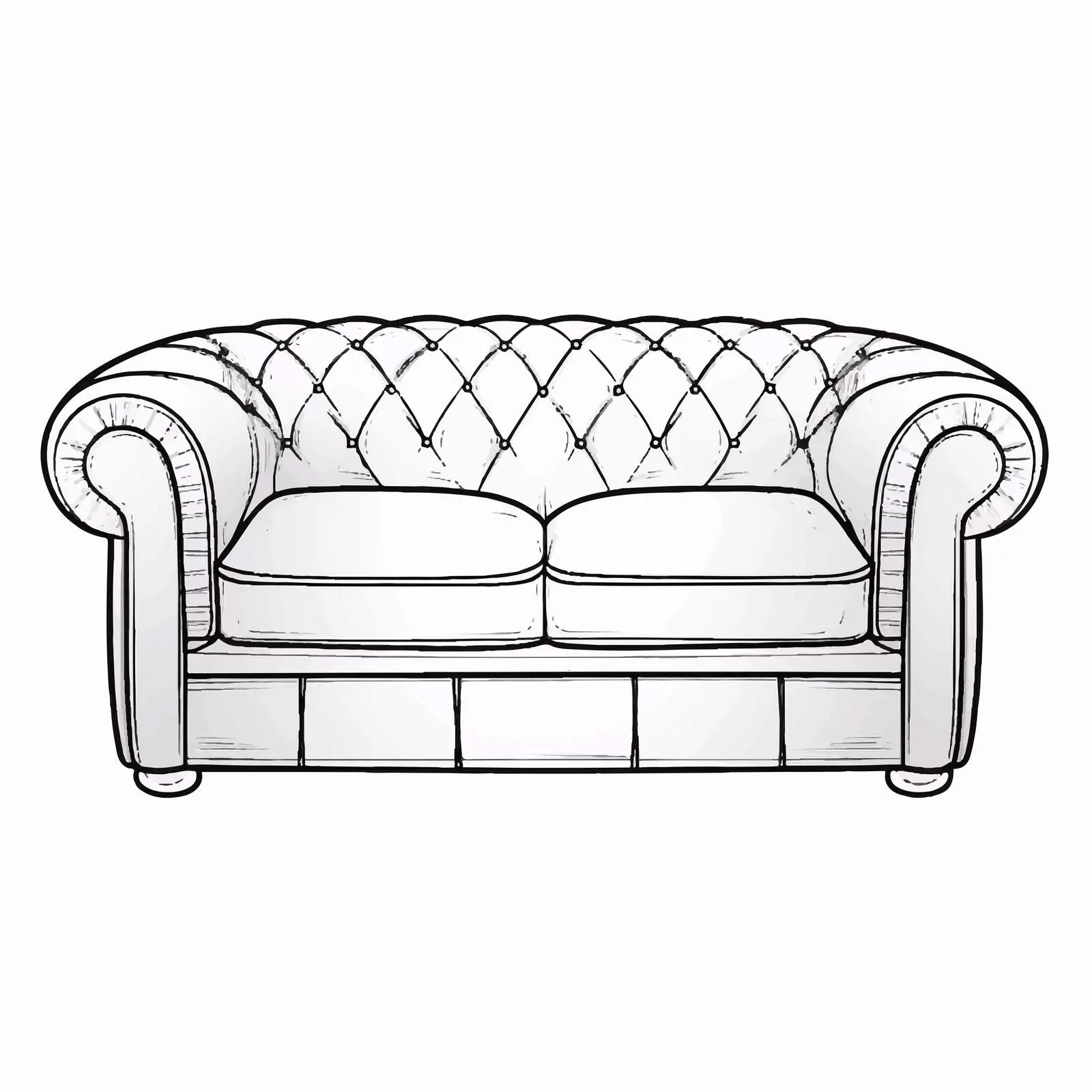 Colorful Sofa Vector Illustration on White Background — free download from Dotvec