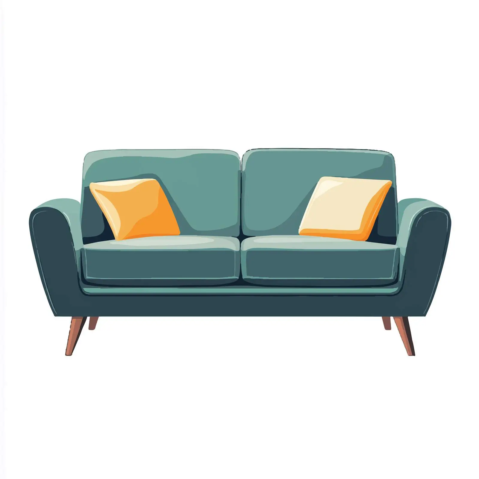 Cozy Sofa with Pillow in Living Room — free download from Dotvec