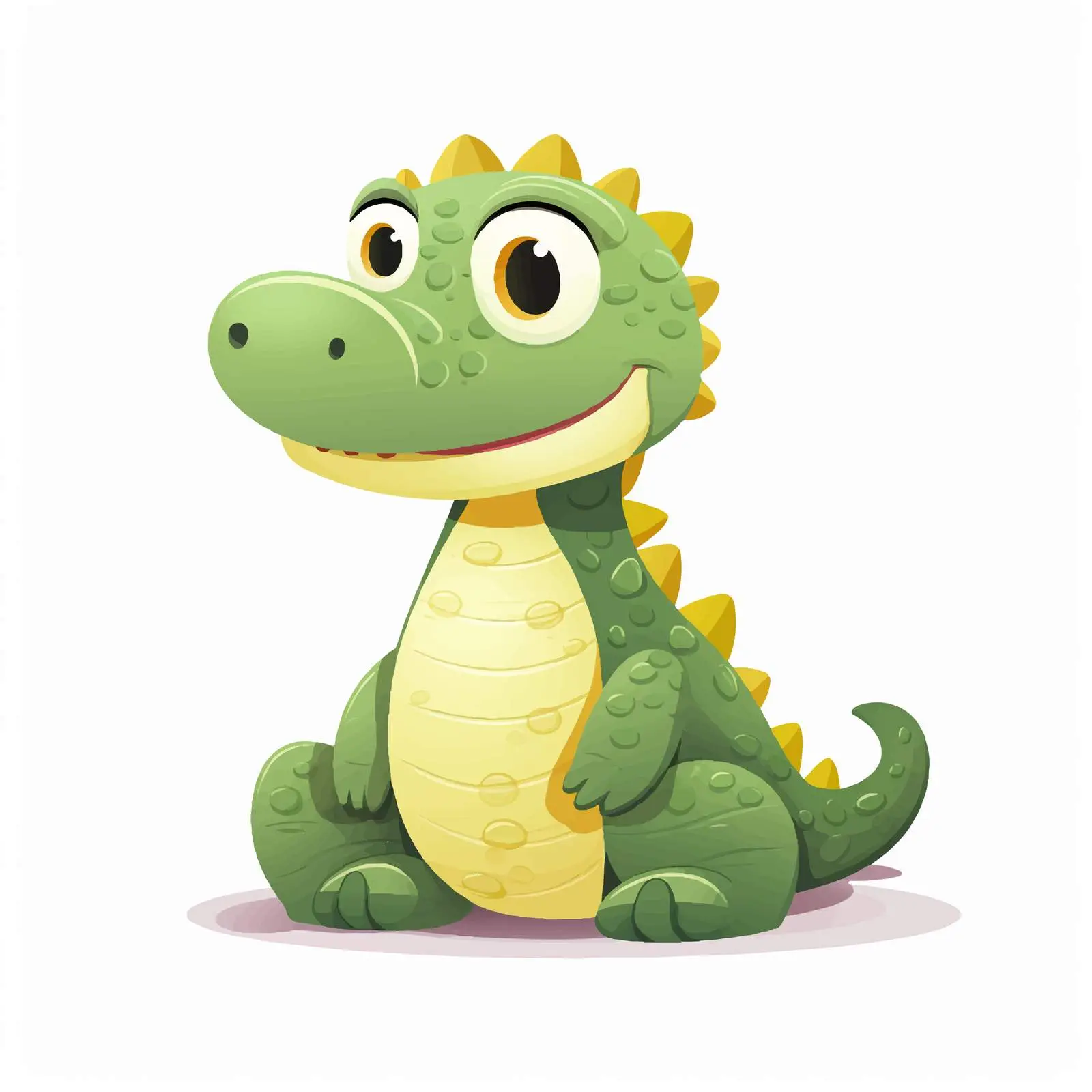 Playful Plush Crocodile Vector Illustration — free download from Dotvec