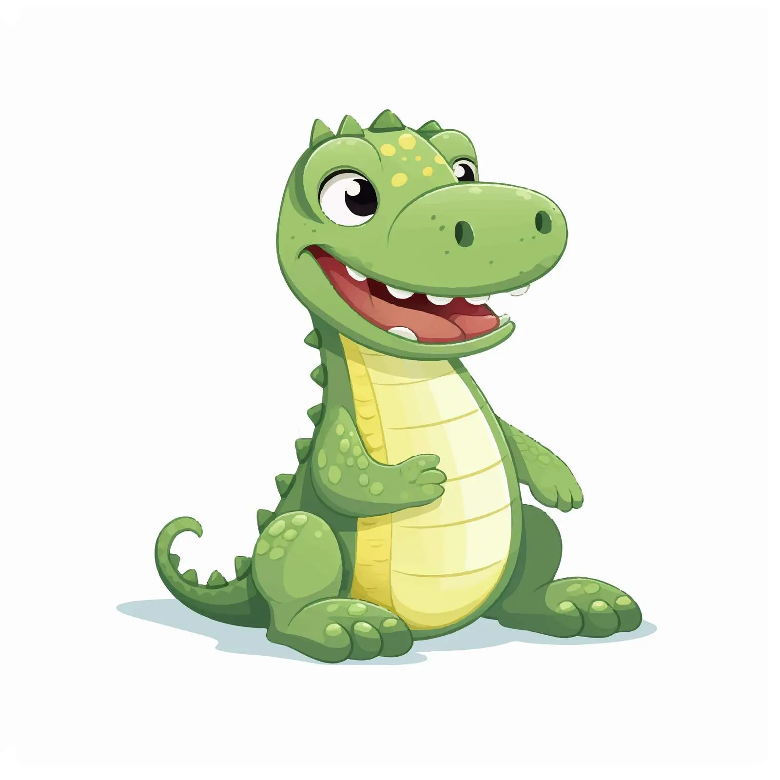 Cute Crocodile Plush Toy Vector Illustration — free download from Dotvec