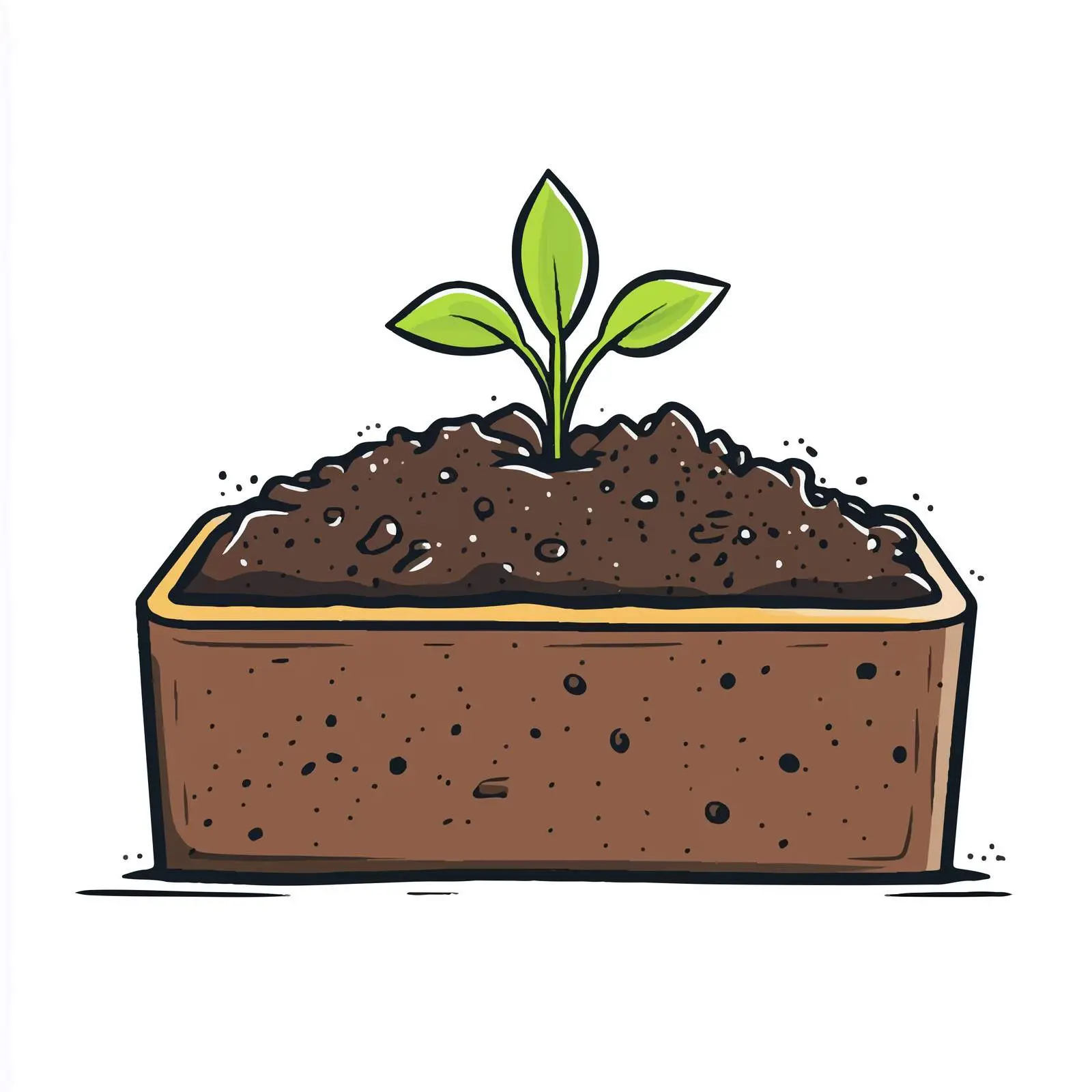 Hand-Drawn Soil Cartoon Vector Illustration — free download from Dotvec