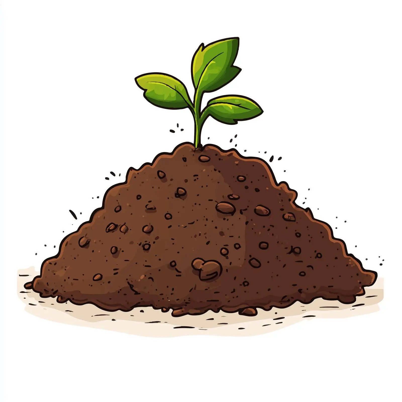 Hand-Drawn Soil Cartoon Vector Illustration — free download from Dotvec