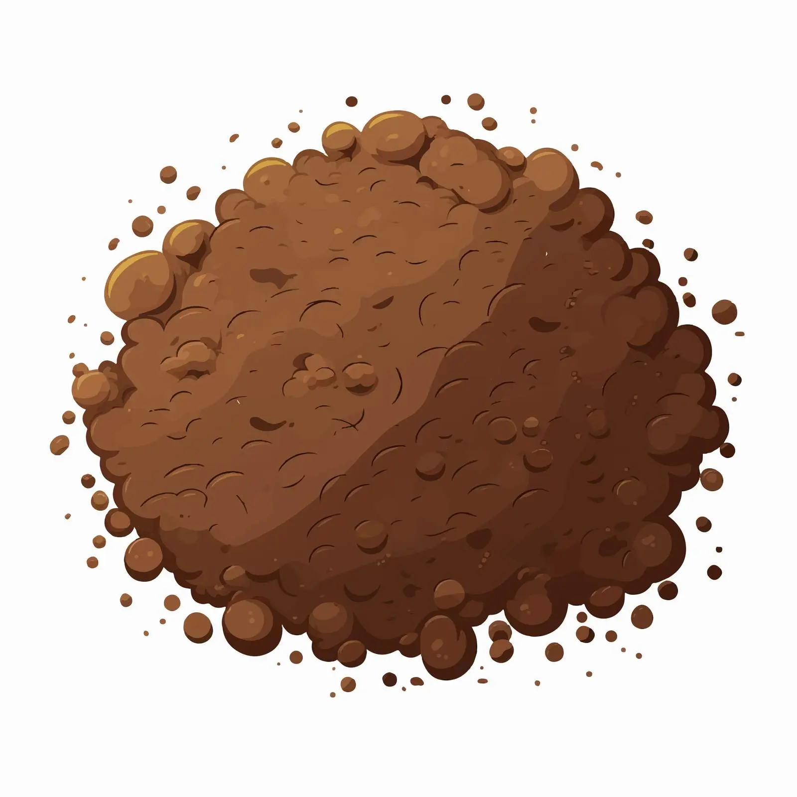 Top View Soil Vector Illustration on White Background – free fertility image from Dotvec