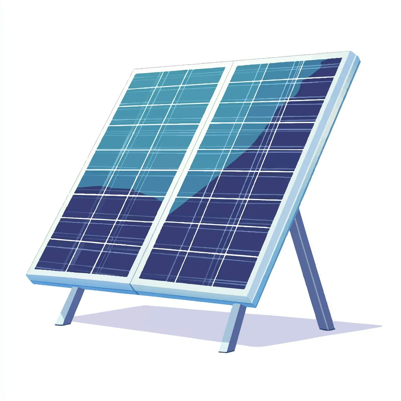 Flat Vector Solar Panel on White Background — free download from Dotvec