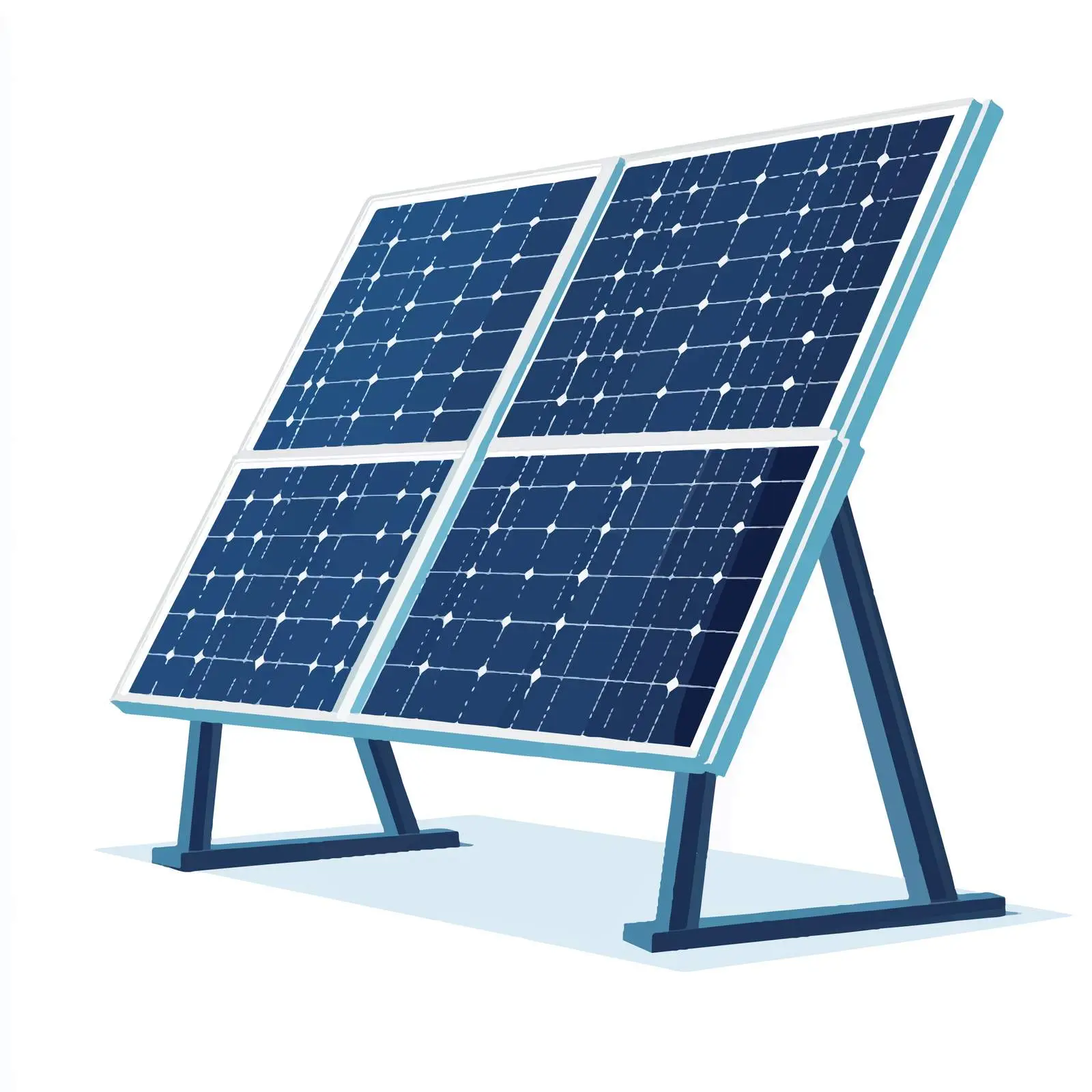 Flat Vector Solar Panel on White Background — free download from Dotvec
