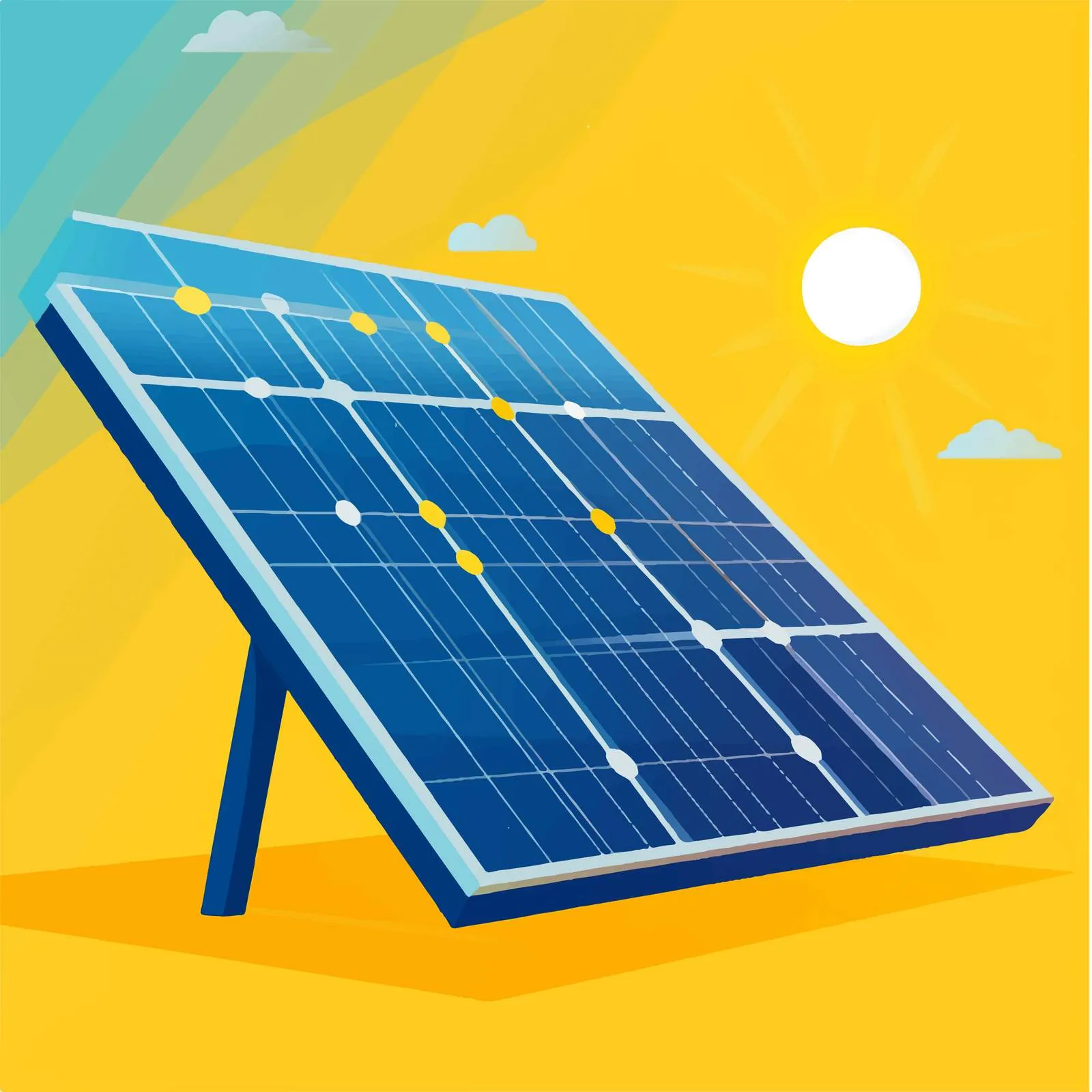 Solar Panel Renewable Energy Vector Illustration – free ecological footprint image from Dotvec