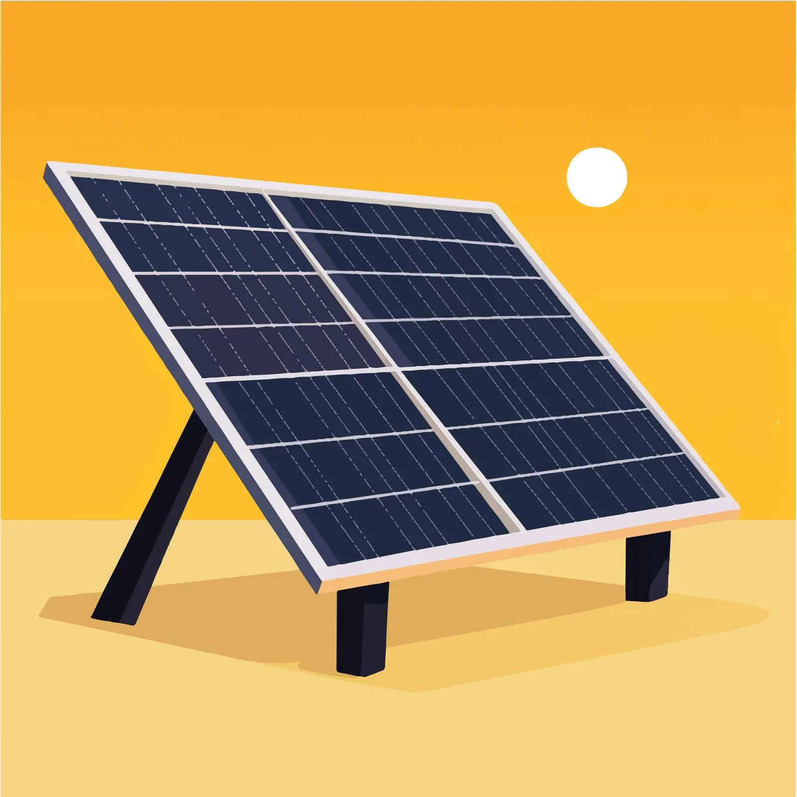 Solar Panel Renewable Energy Vector Illustration — free download from Dotvec