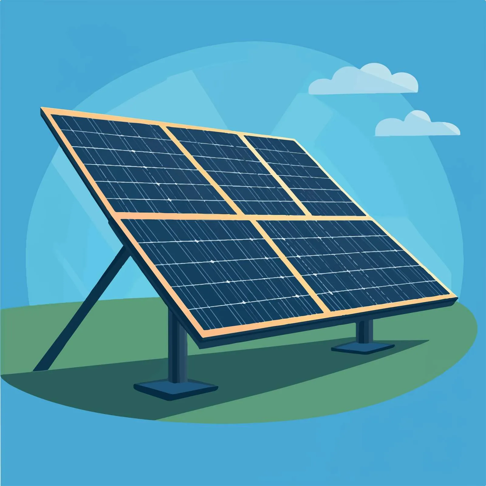 Solar Panel Renewable Energy Vector Illustration – free photovoltaic image from Dotvec