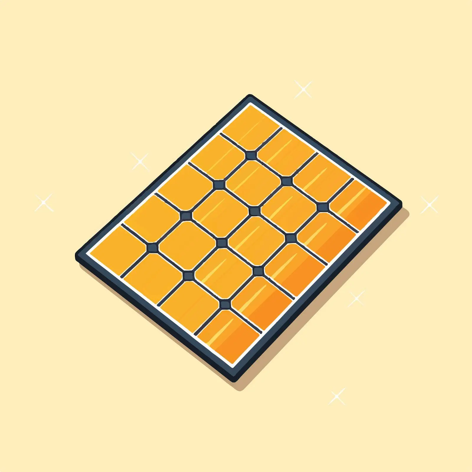 Solar Panel Vector Illustration on White Background – free energy production image from Dotvec