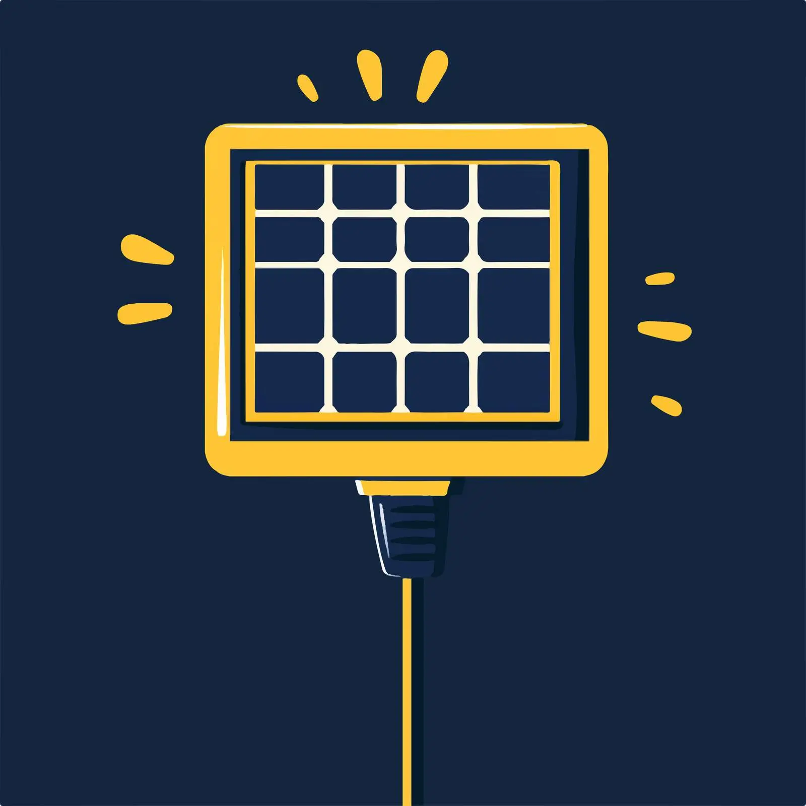 Solar Energy Plug Vector Illustration — free download from Dotvec