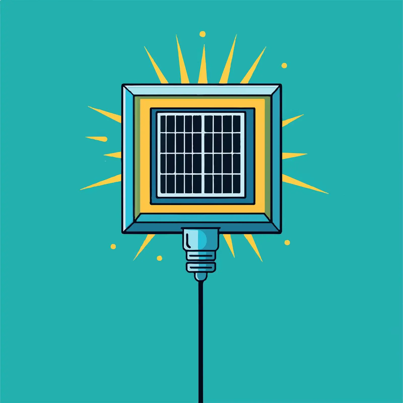 Flat Vector Illustration of Solar Renewable Energy — free download from Dotvec