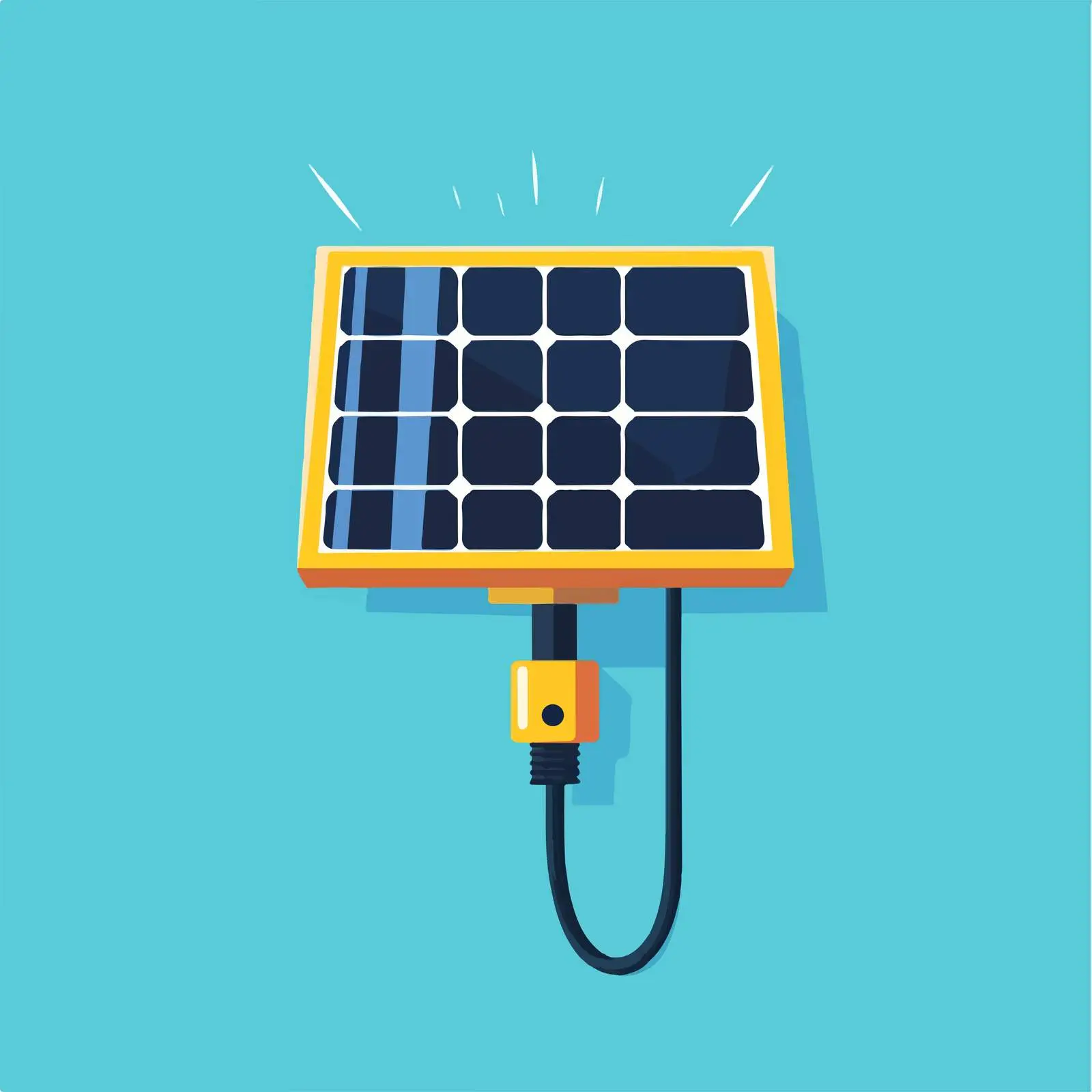 Solar Renewable Energy Plug Vector Illustration — free download from Dotvec