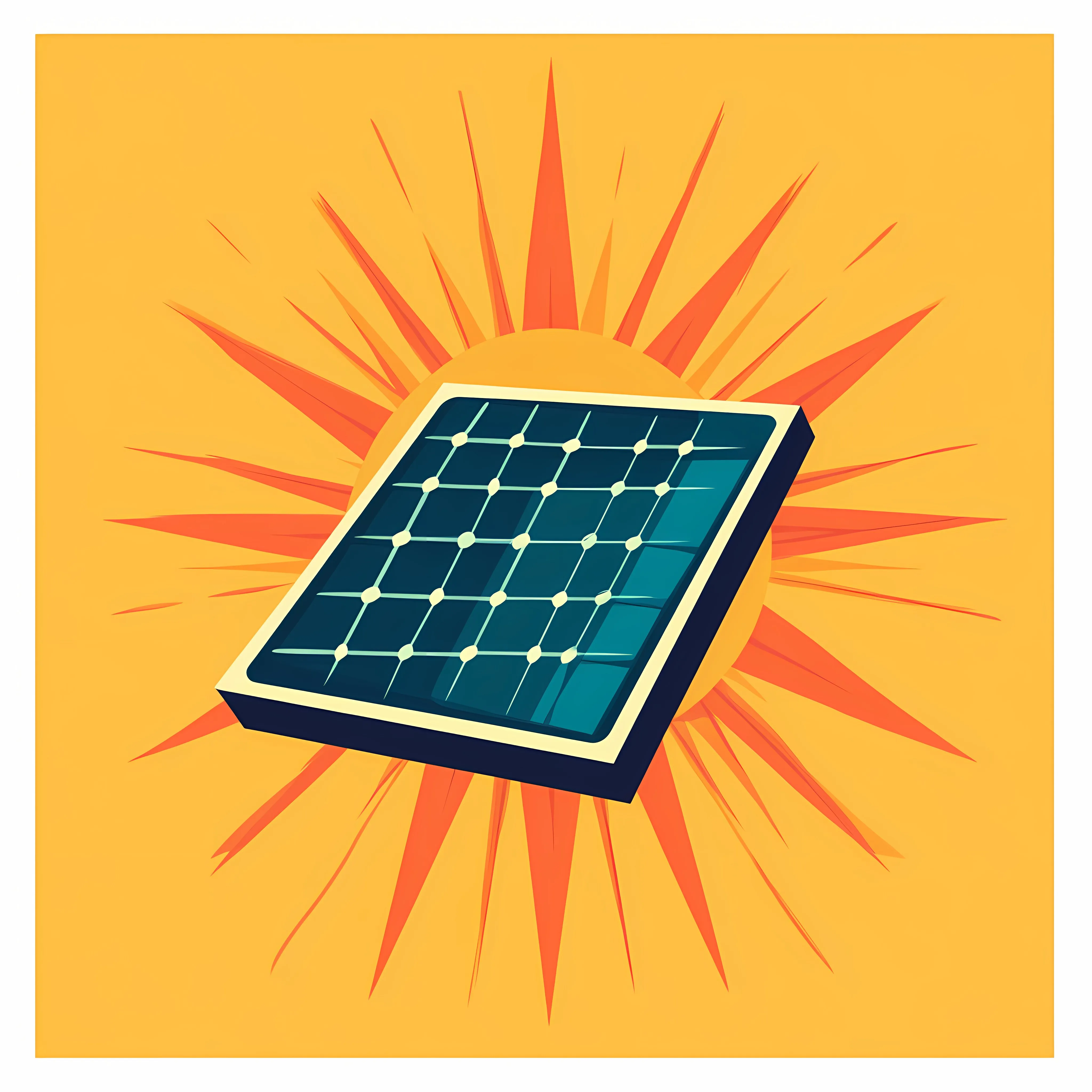 Flat Vector Solar Renewable Energy Symbol — free download from Dotvec