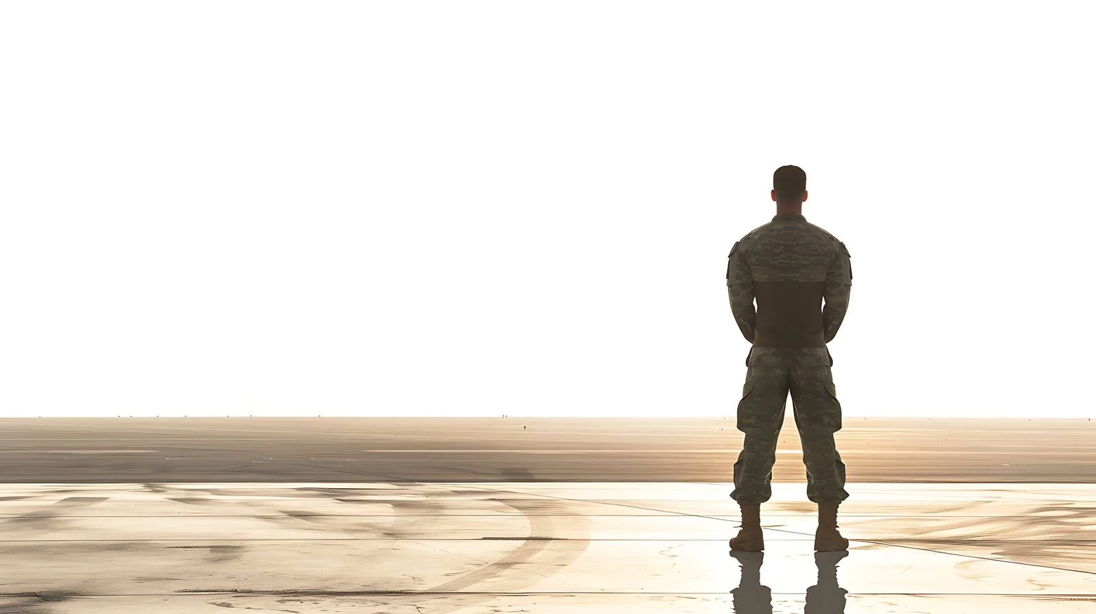 Military Soldier Standing on Tarmac at Miramar — free download from Dotvec