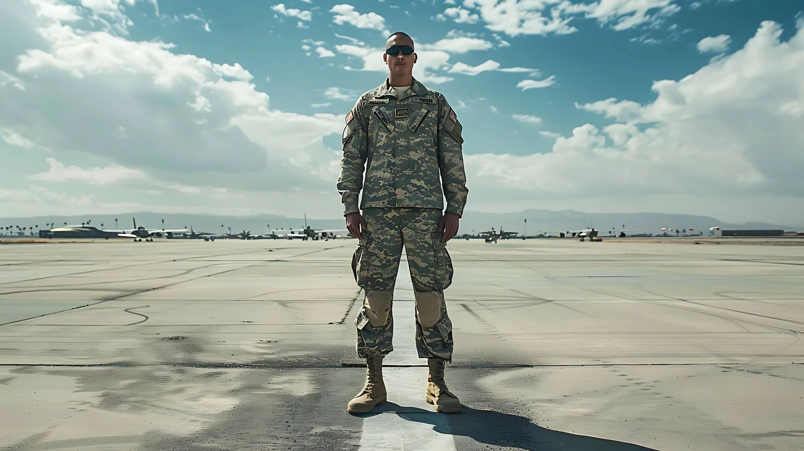 Militant on Tarmac at Miramar Base — free download from Dotvec