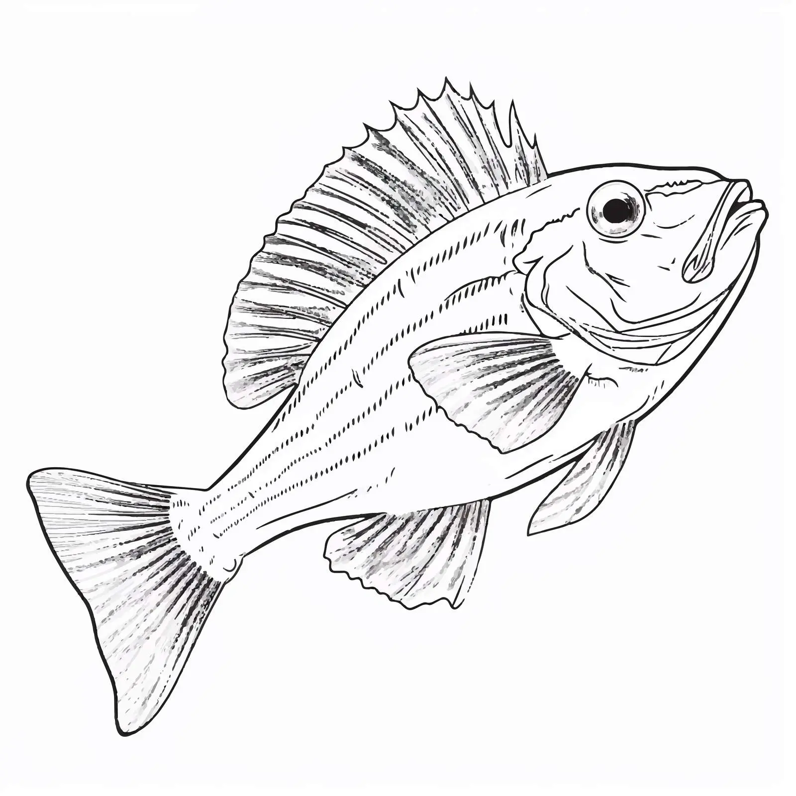 Sole Fish Vector Illustration on White Background – free sustainable seafood image from Dotvec