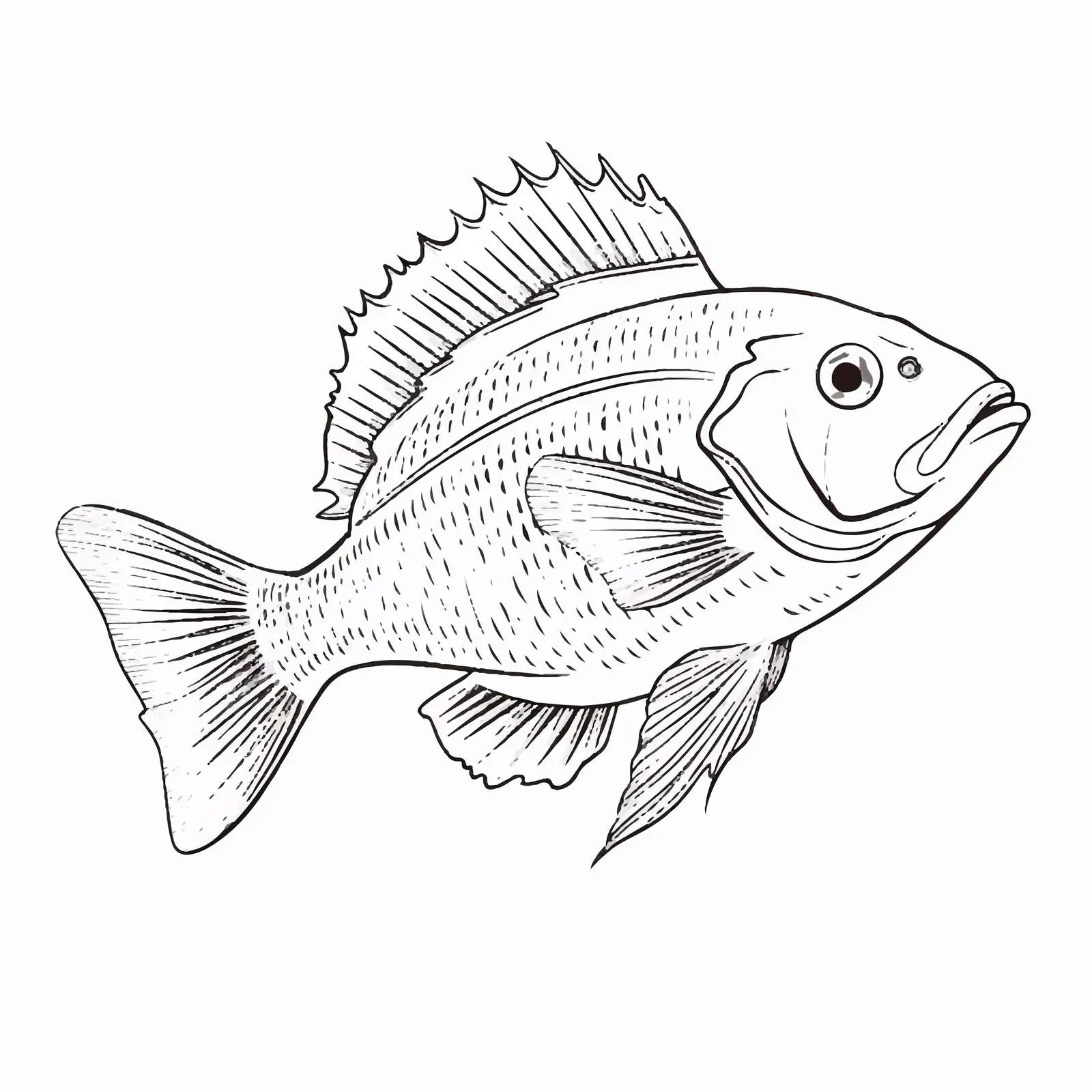 Sole Fish Vector Illustration on White Background – free sustainable seafood image from Dotvec