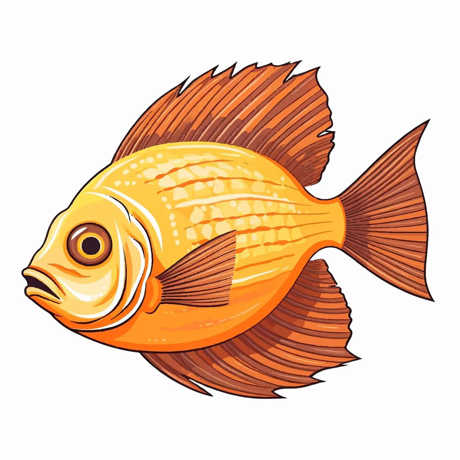 Sole Fish Vector Illustration on White Background – free sustainable seafood image from Dotvec