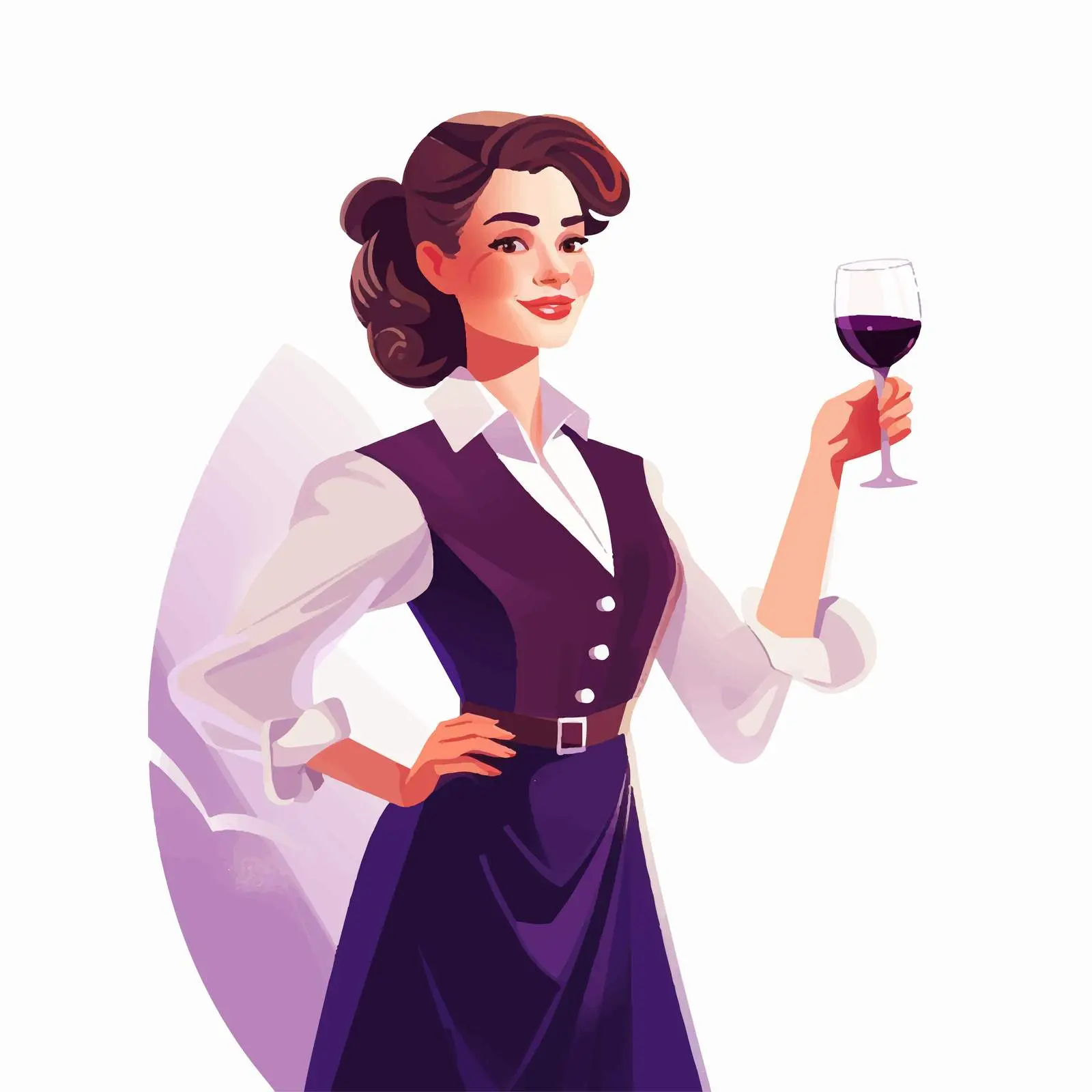 Sommelier With Old Wine Bottle and Glass – free fermentation image from Dotvec