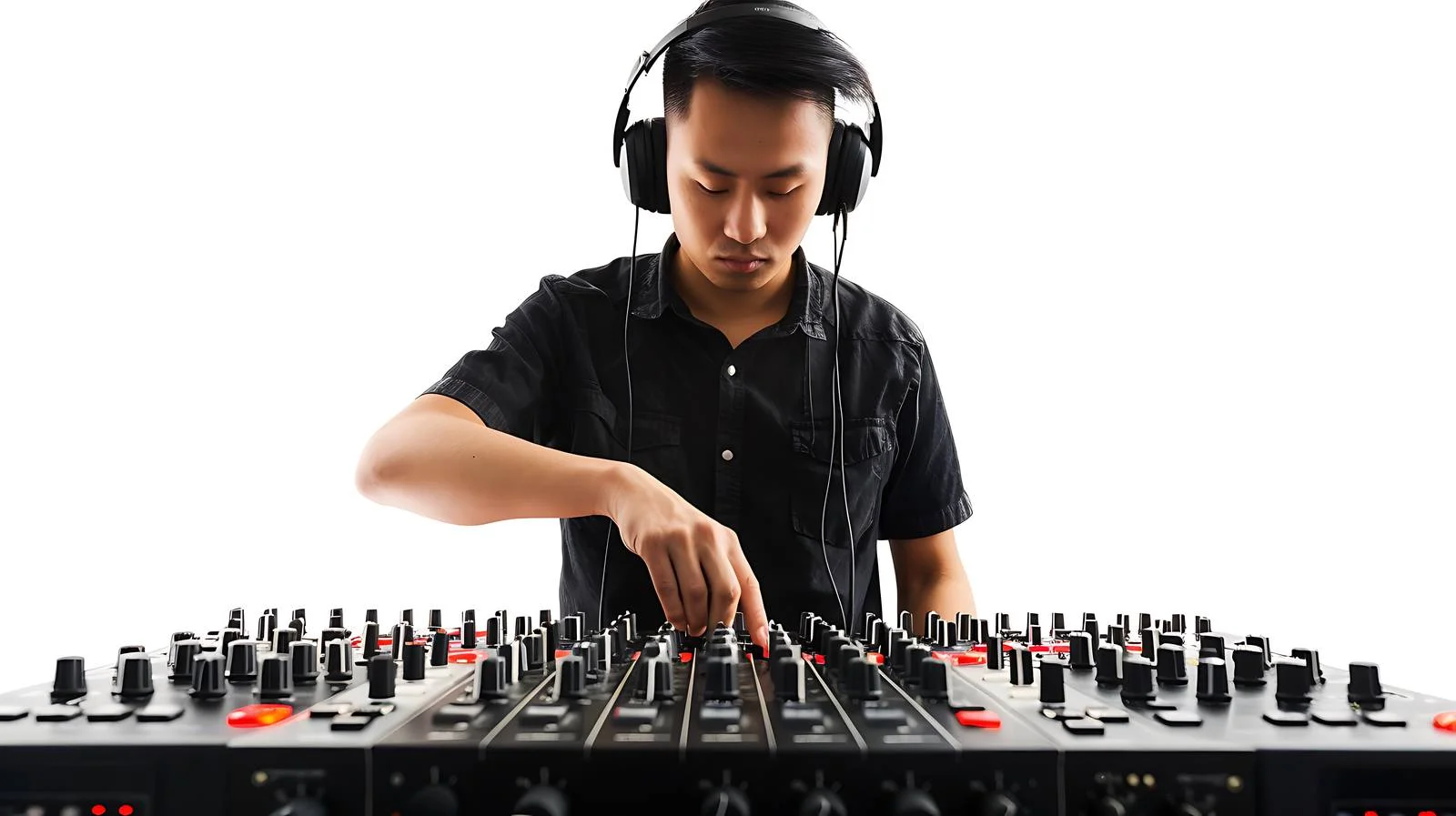 Concert Sound Engineer Control Equipment Isolated — free download from Dotvec