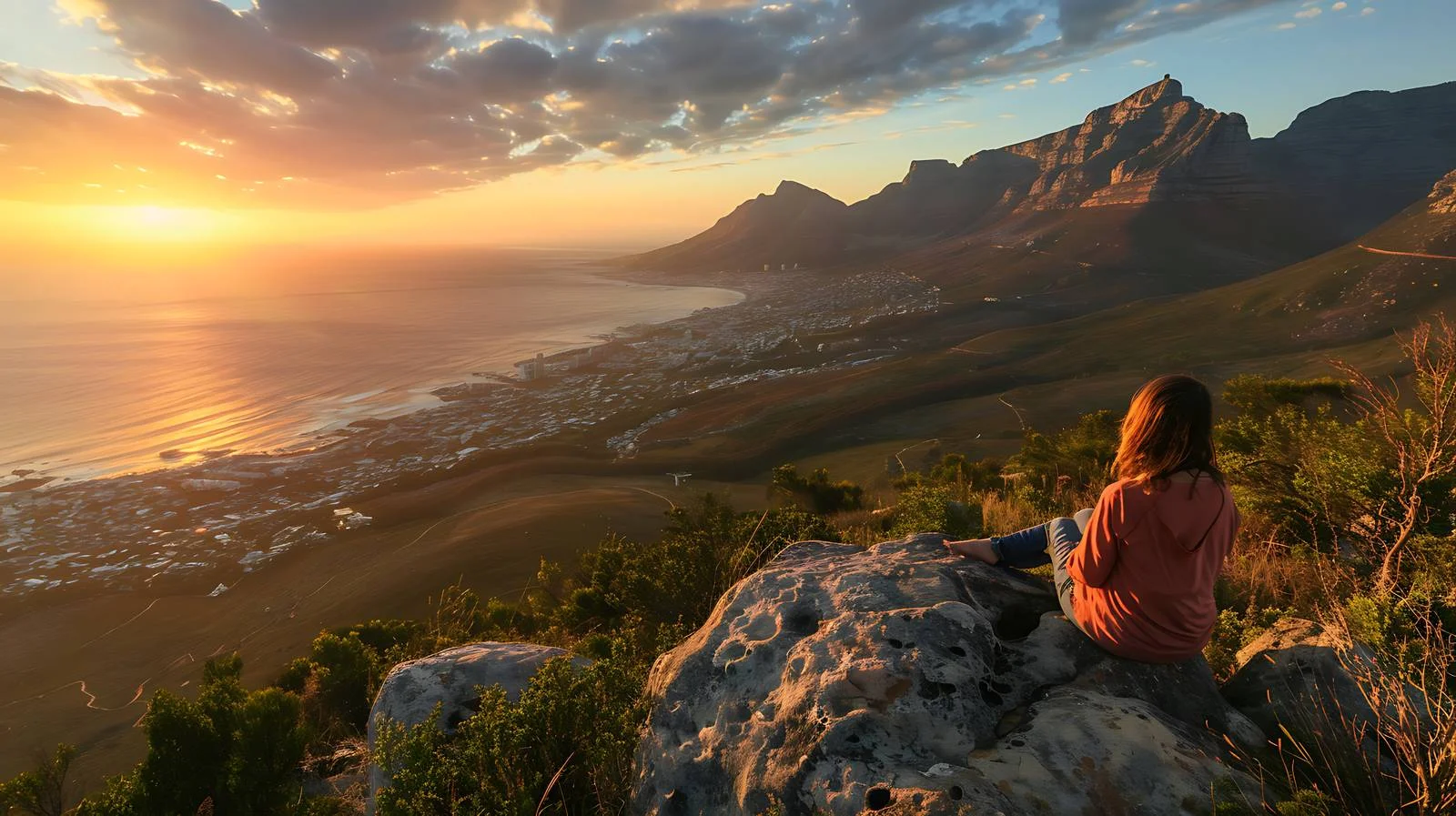 Serene Woman at Kloof Nek, Cape Town — free download from Dotvec