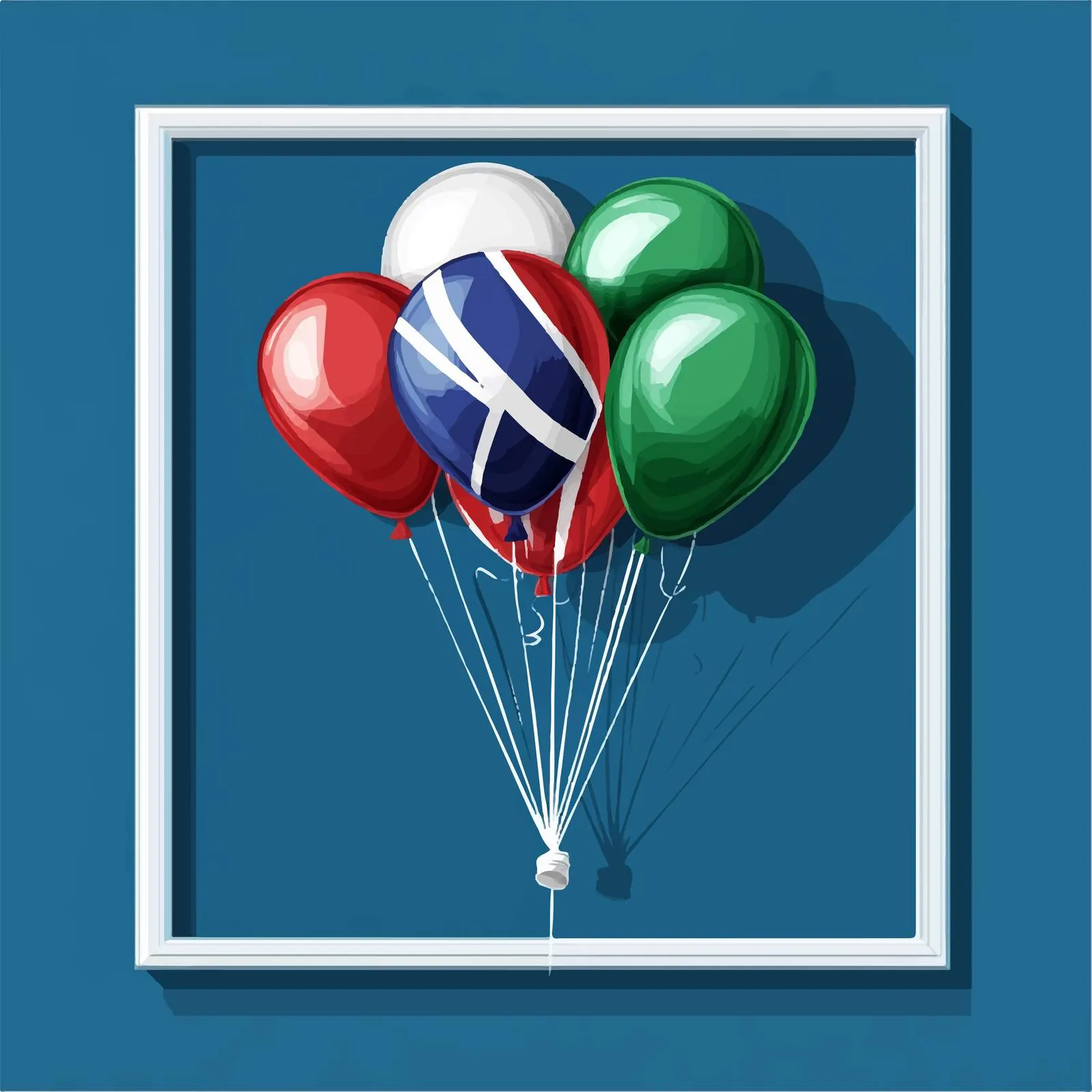 South Africa Flag Balloons Vector Illustration — free download from Dotvec