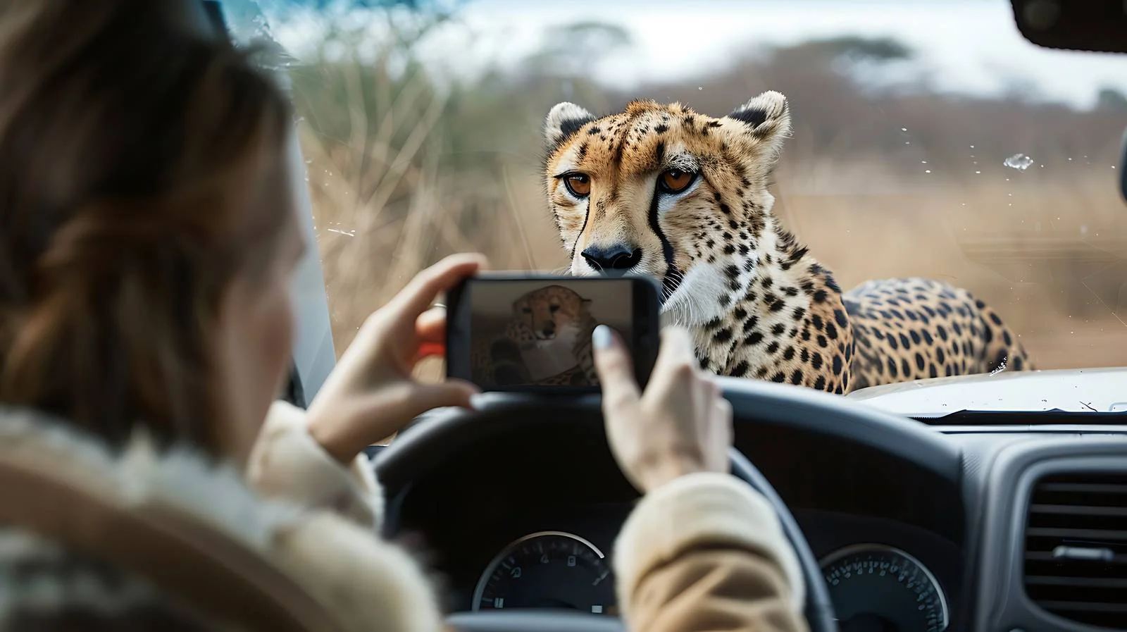 Exploring Kruger National Park with Woman — free download from Dotvec