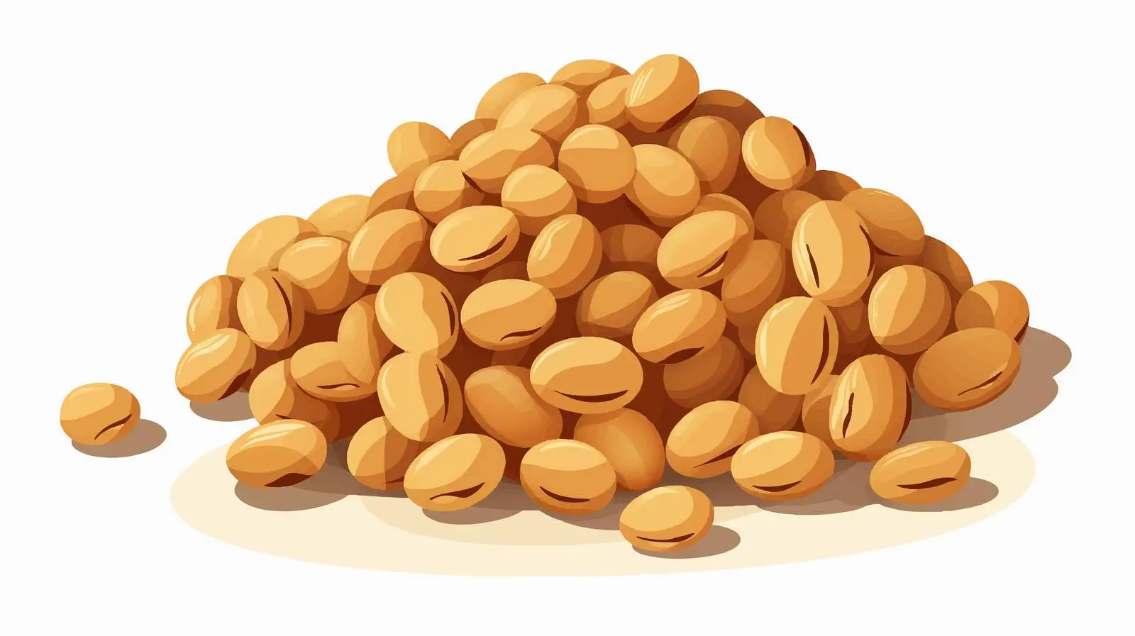 Soy Beans Flat Vector Illustration Icon Design — free download from Dotvec