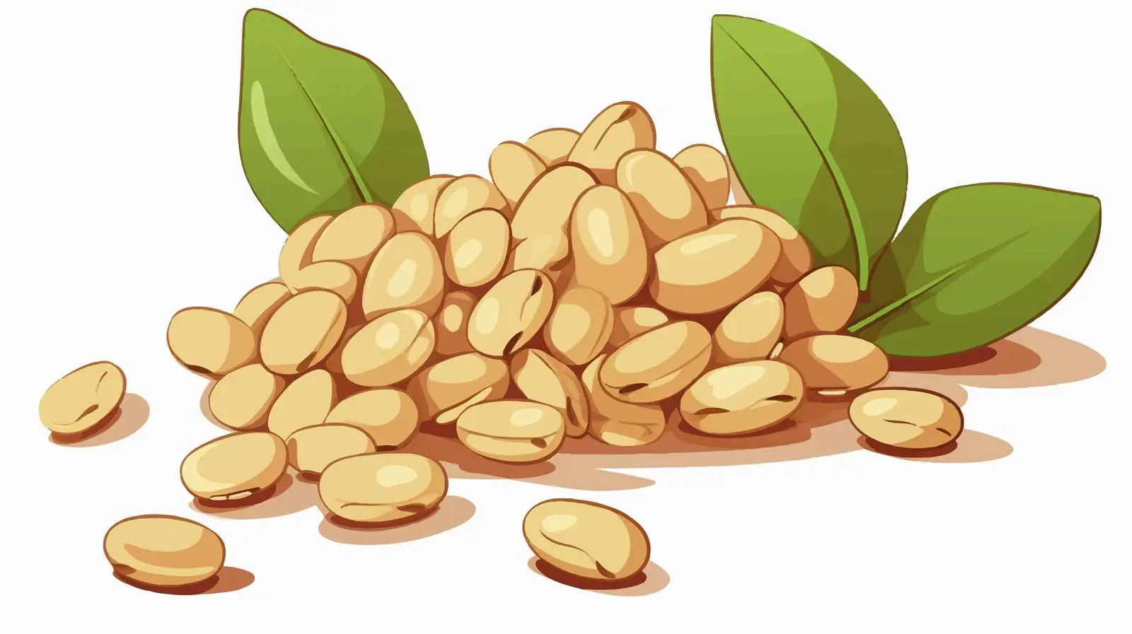 Cartoon Soy Beans Vector Illustration Logo — free download from Dotvec