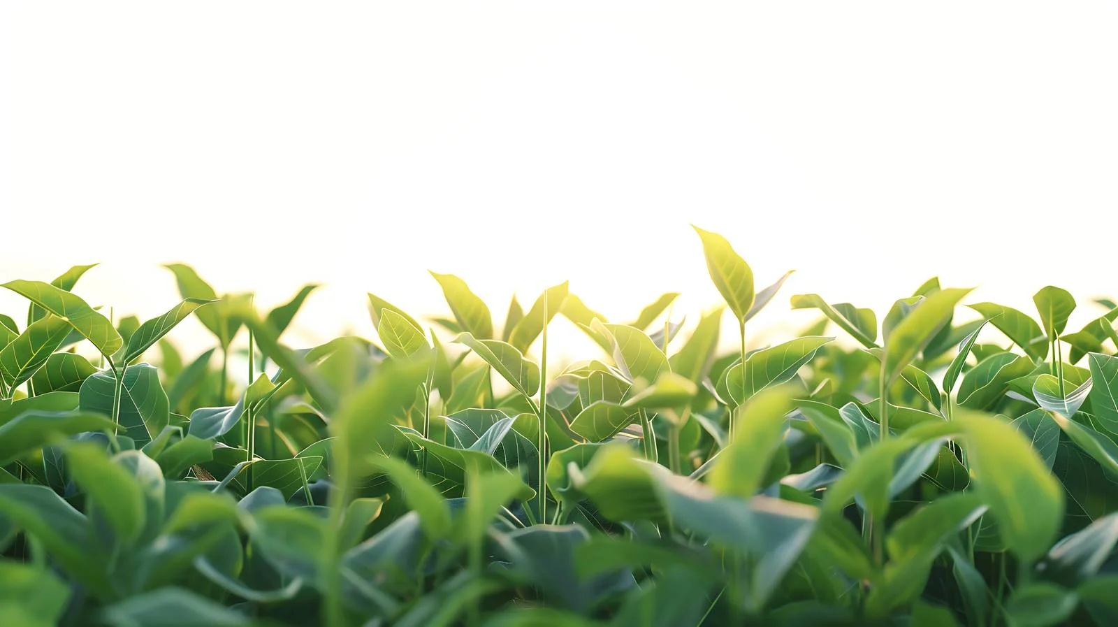 Golden Hour Glow Over Isolated Soybean Field — free download from Dotvec