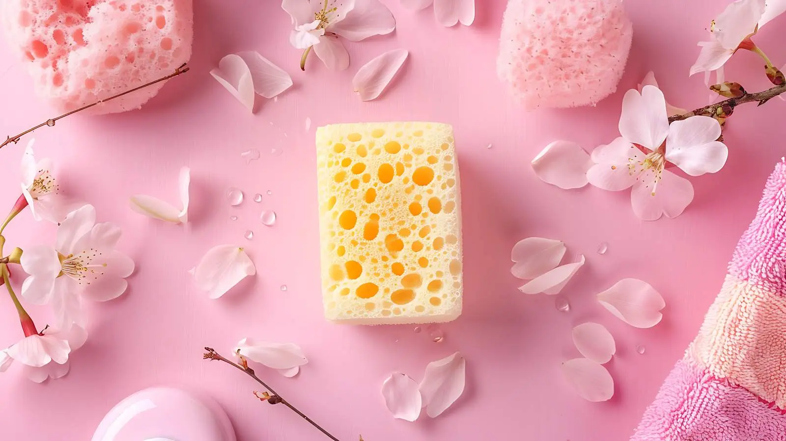 Spa Wellness Skincare Concept with Sponge — free download from Dotvec