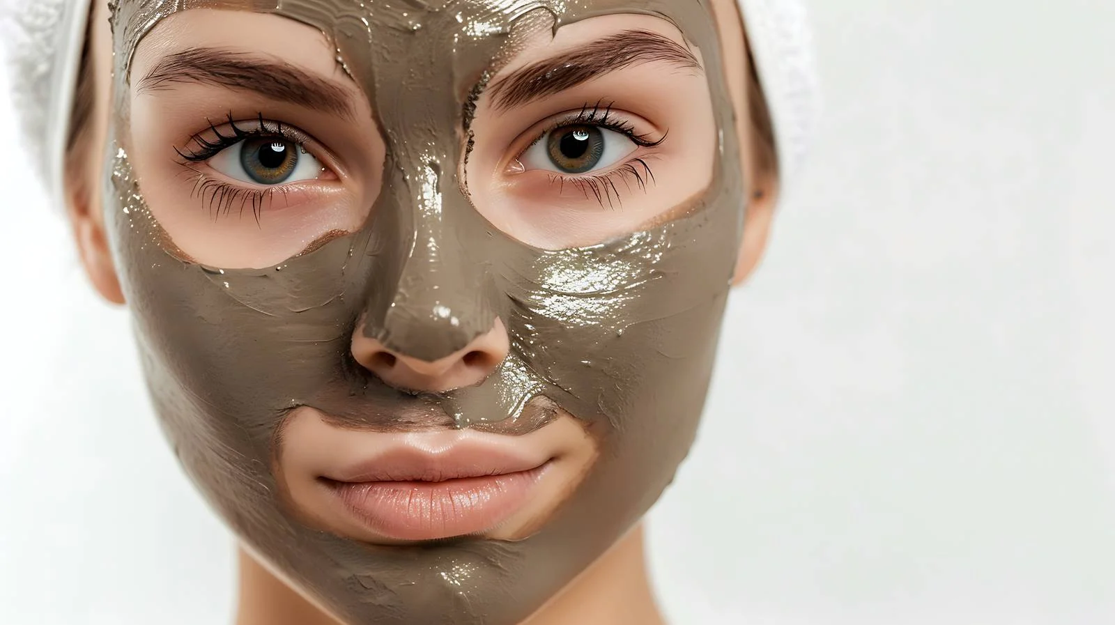 Radiant Woman with Mud Mask Treatment — free download from Dotvec
