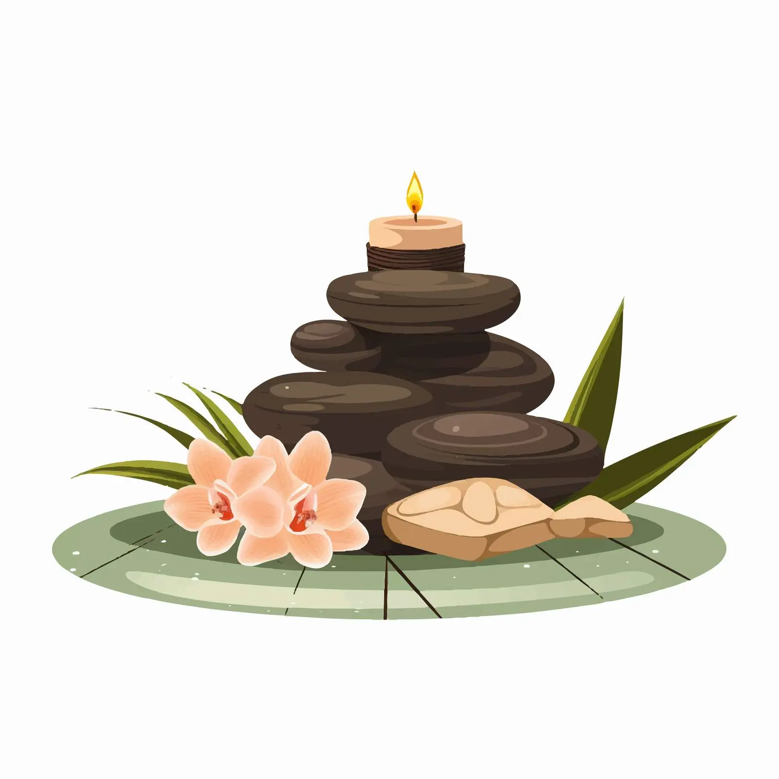 Spa Design Vector Illustration on White Background — free download from Dotvec