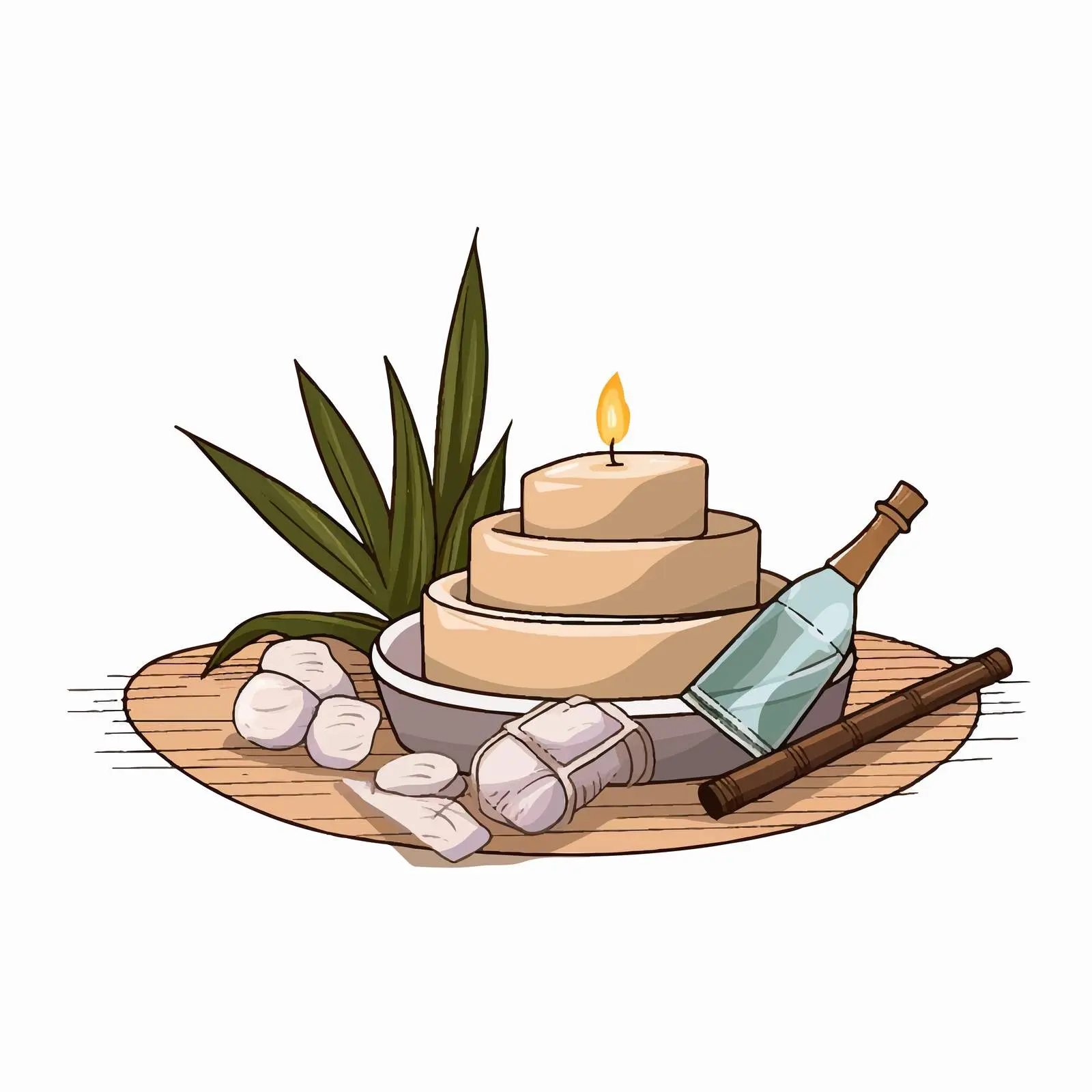 Spa Design Vector Illustration on White Background — free download from Dotvec