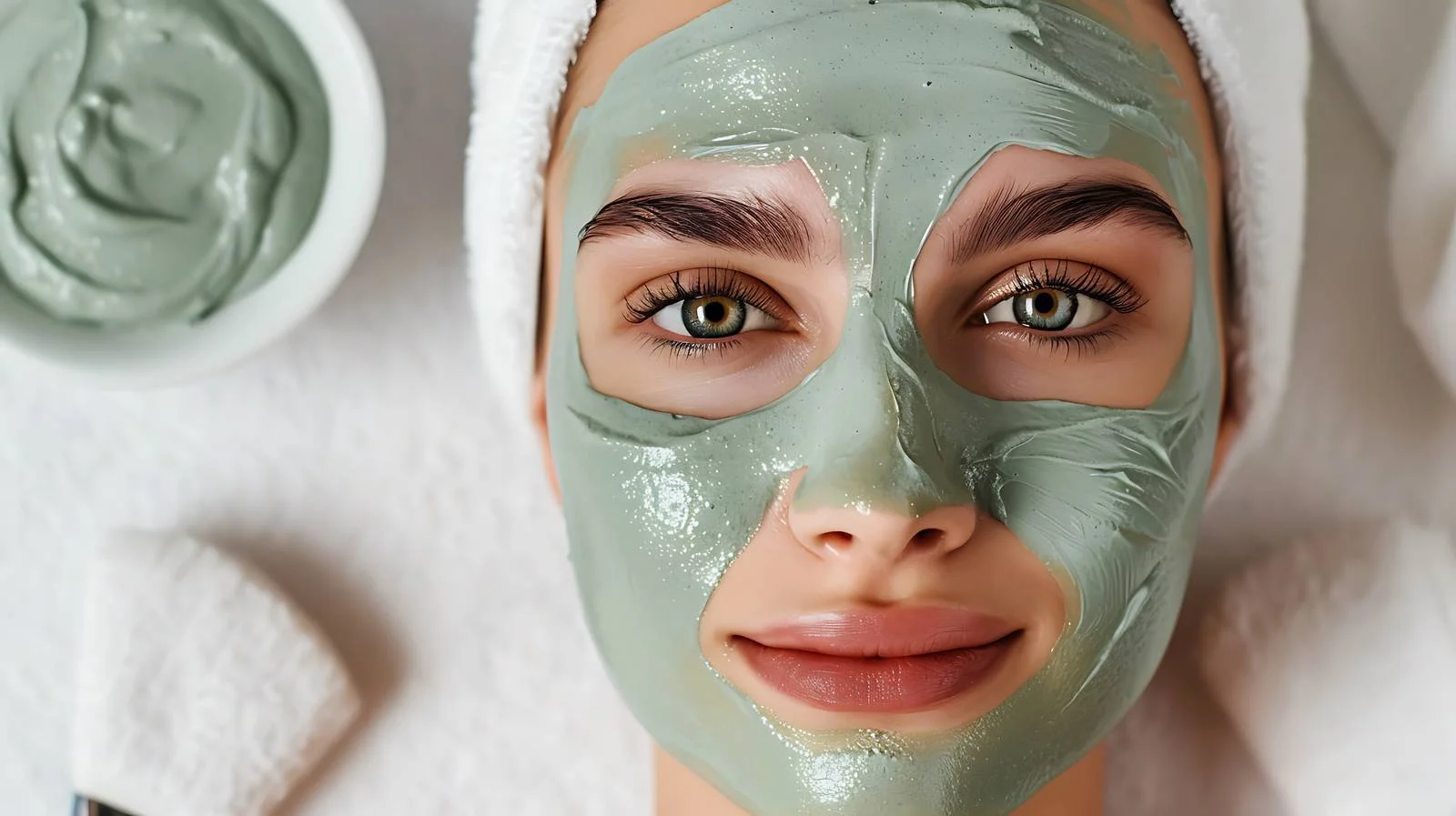 Facial mask application at spa center — free download from Dotvec