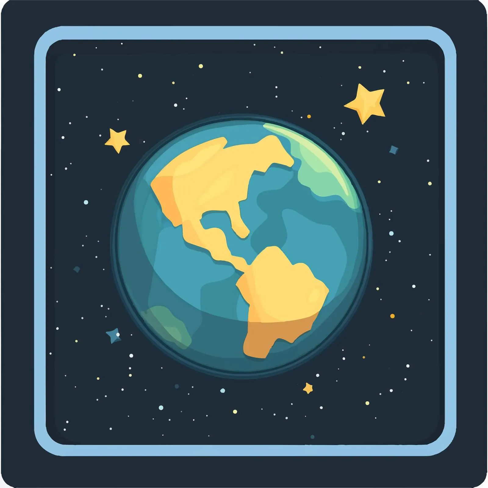 Flat Vector Illustration of Planet Earth — free download from Dotvec